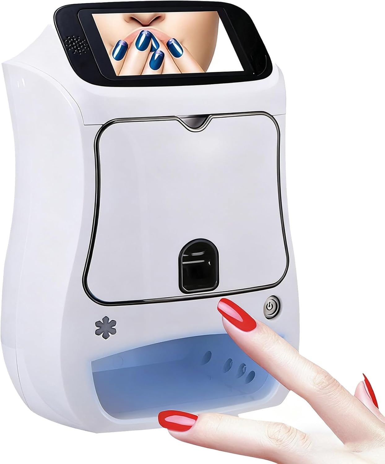 Smart 3D Nail Art Printer Machine,Digital Mobile Nail Art Printer,That Comes W/Over 800 Pictures of Nail,Wireless & Automatic Nail Art Machine,20S Done,Support Wifi/Diy/Usb Pink
