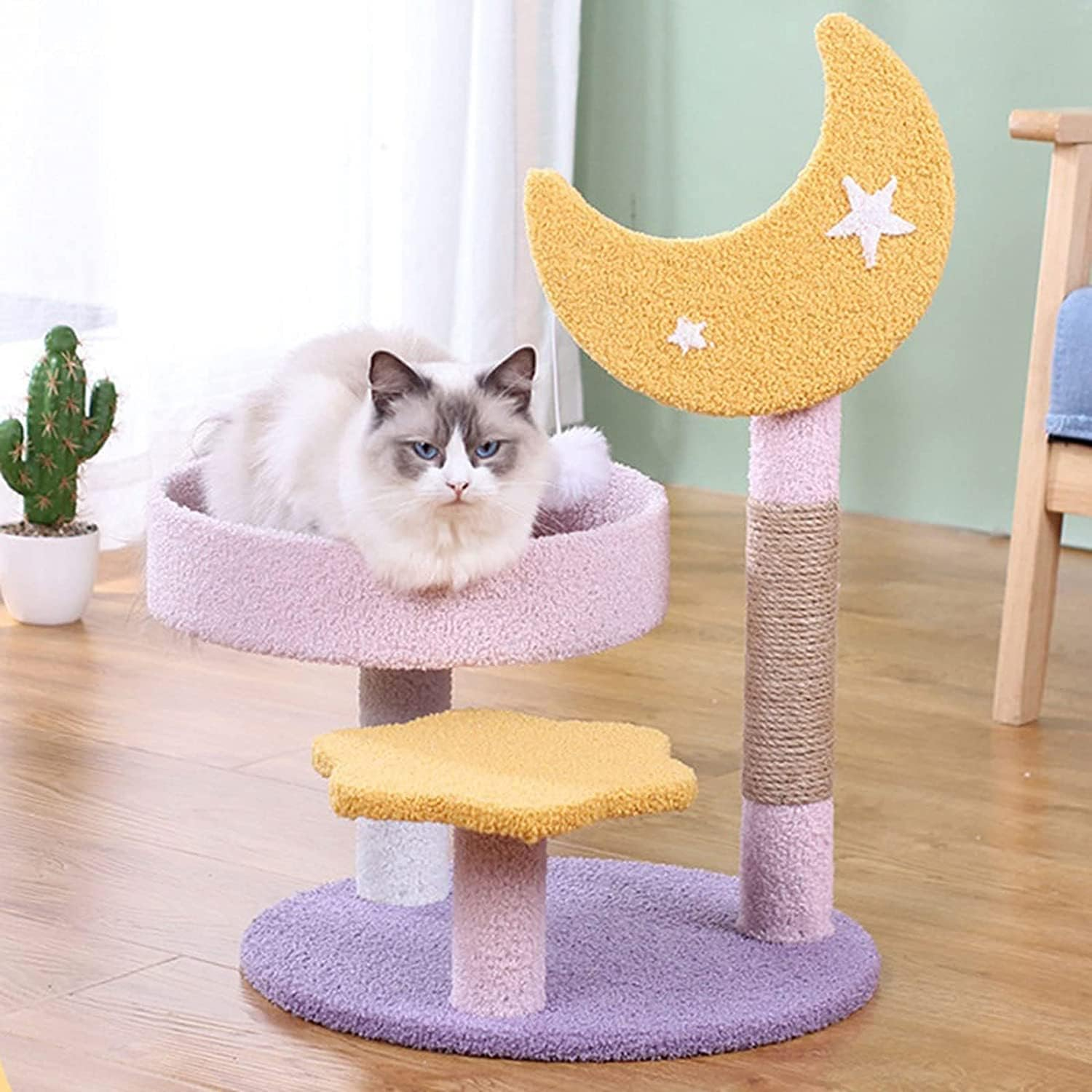 Cat Hammock Cat Furniture Cats Climbing Frame Pet Accessories Scratching Posts for Indoor Cat Bed Cat Climbing Frame image number 4