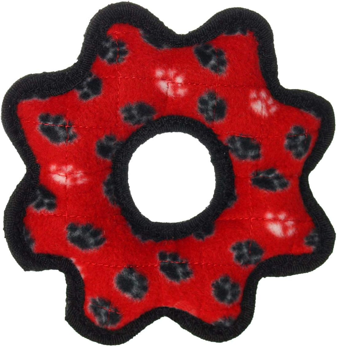 Tuffy Interactive Play Dog Squeaker Toy, Red image number 1