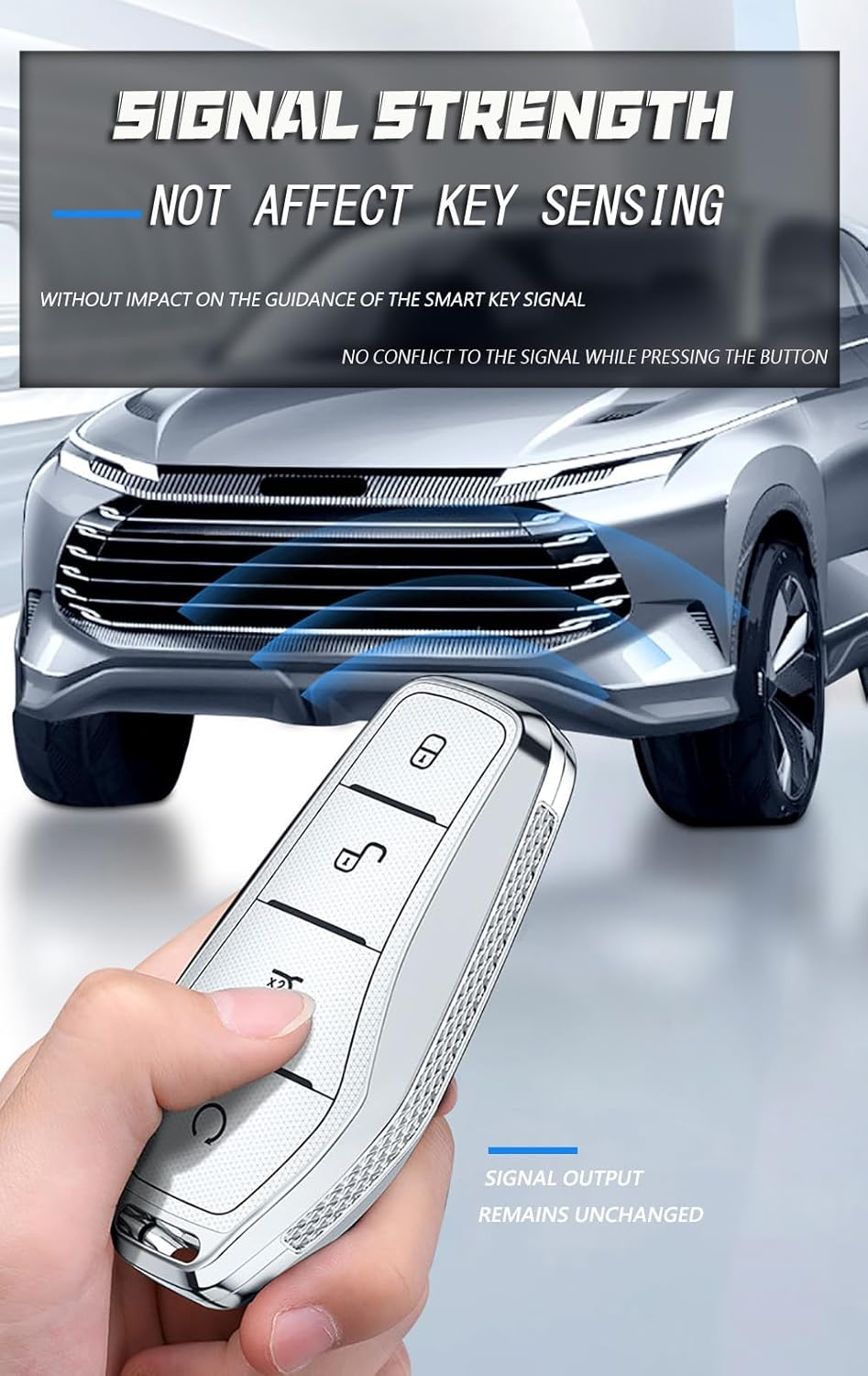 Smart Remote Car Key Case Fit for BYD Atto 3 Han Tang Dolphin Yuan Qin Seal Dolphin Song Pro-Dm-I Key Cover Keychain Protective Key Shell Plating Key Fob Holder Keyring 4 Buttons a Pink