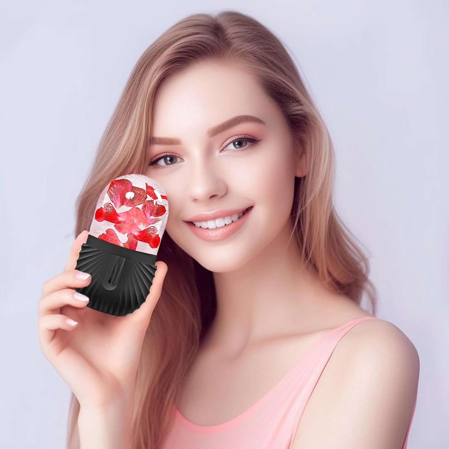 Joyeee Ice Roller, Facial Ice Roller, Eye Massage Facial Beauty Skin Care for Pore Tightening, Anti-Wrinkles, Reduces Swelling, Improves Skin Elasticity, Black image number 5