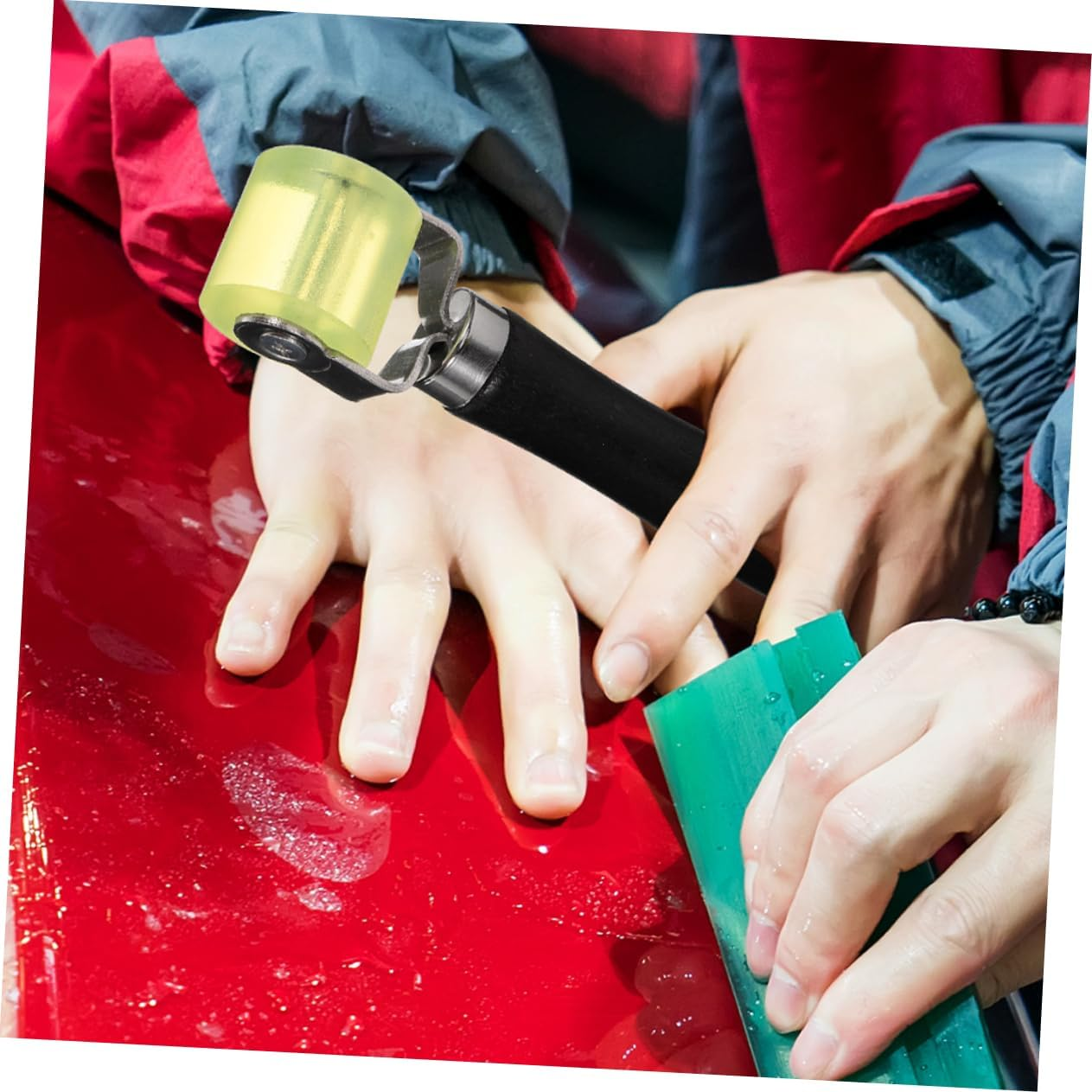 SOLUSTRE Automotive Car Sound Deadening Tool Sound Deadening Material Roller Soundproofing Pad for Vehicle