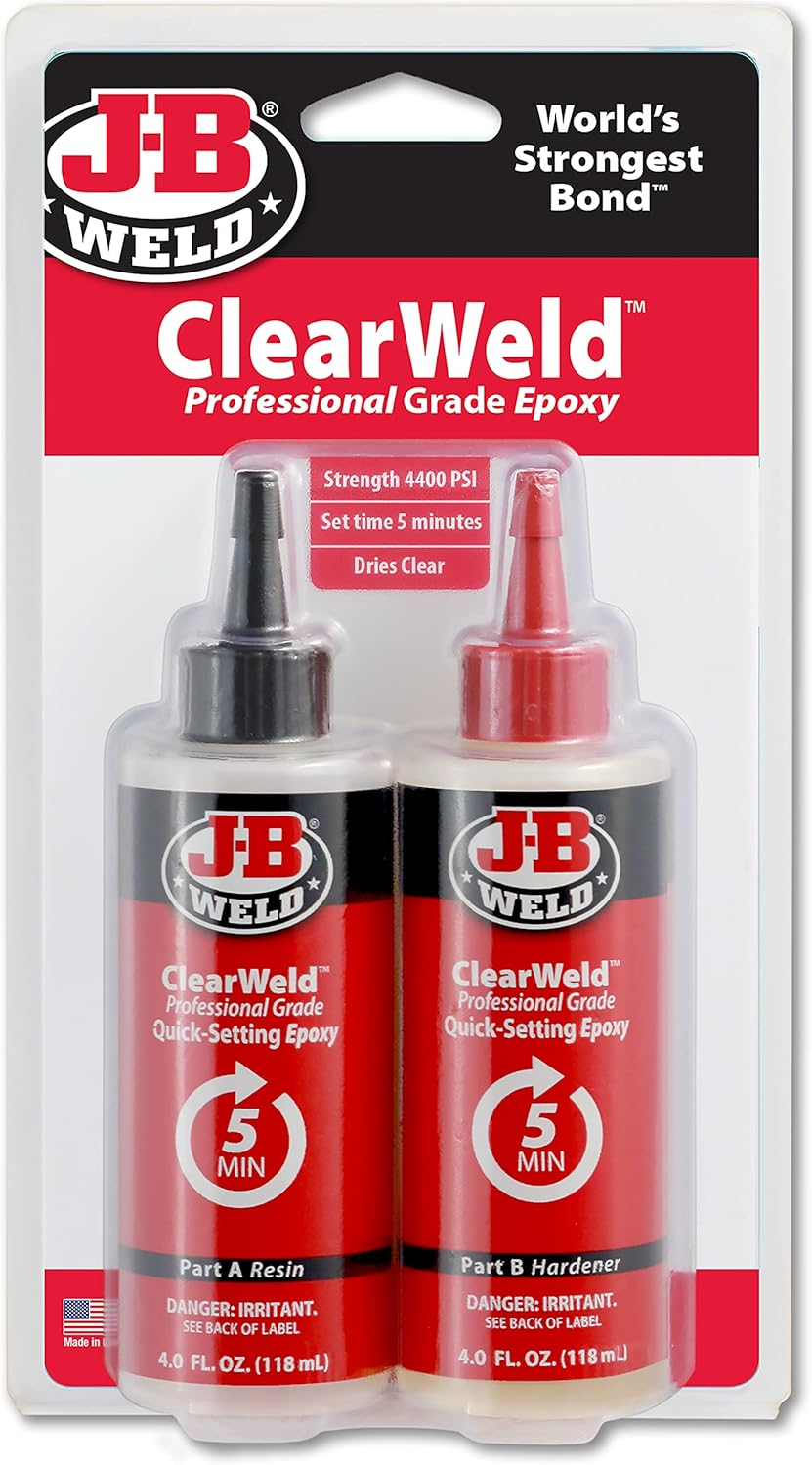 JB Weld Clearweld Professional Grade Epoxy Pack of 2, 118 Ml image number 2