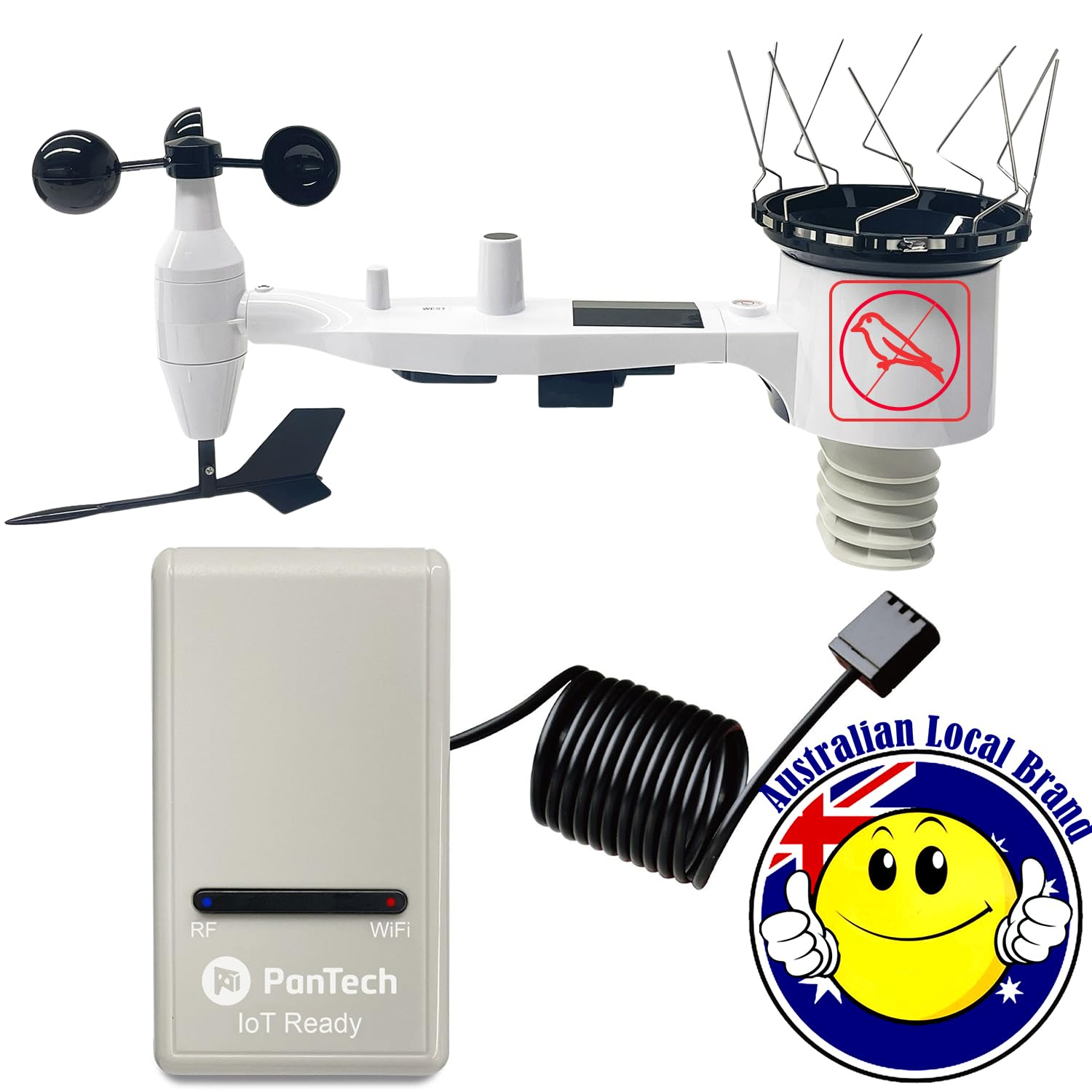 Pantech Weather Station Wireless Australia-Gen 3 SE Iot- Pt-Gw1201-Built-In Temperature, Humidity, and Barometric Sensors- Outdoor Sensor Ws69-Solar Power image number 4