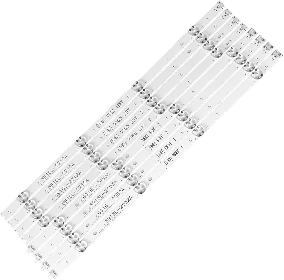 4Pair Backlight TV Strip LED for L-G 49Inch 49UH656V 49UH668V 49UH6500 49UH650V LC490DGG FJ M6 M5 6916L-2452A 2453A 6916L-2551A
