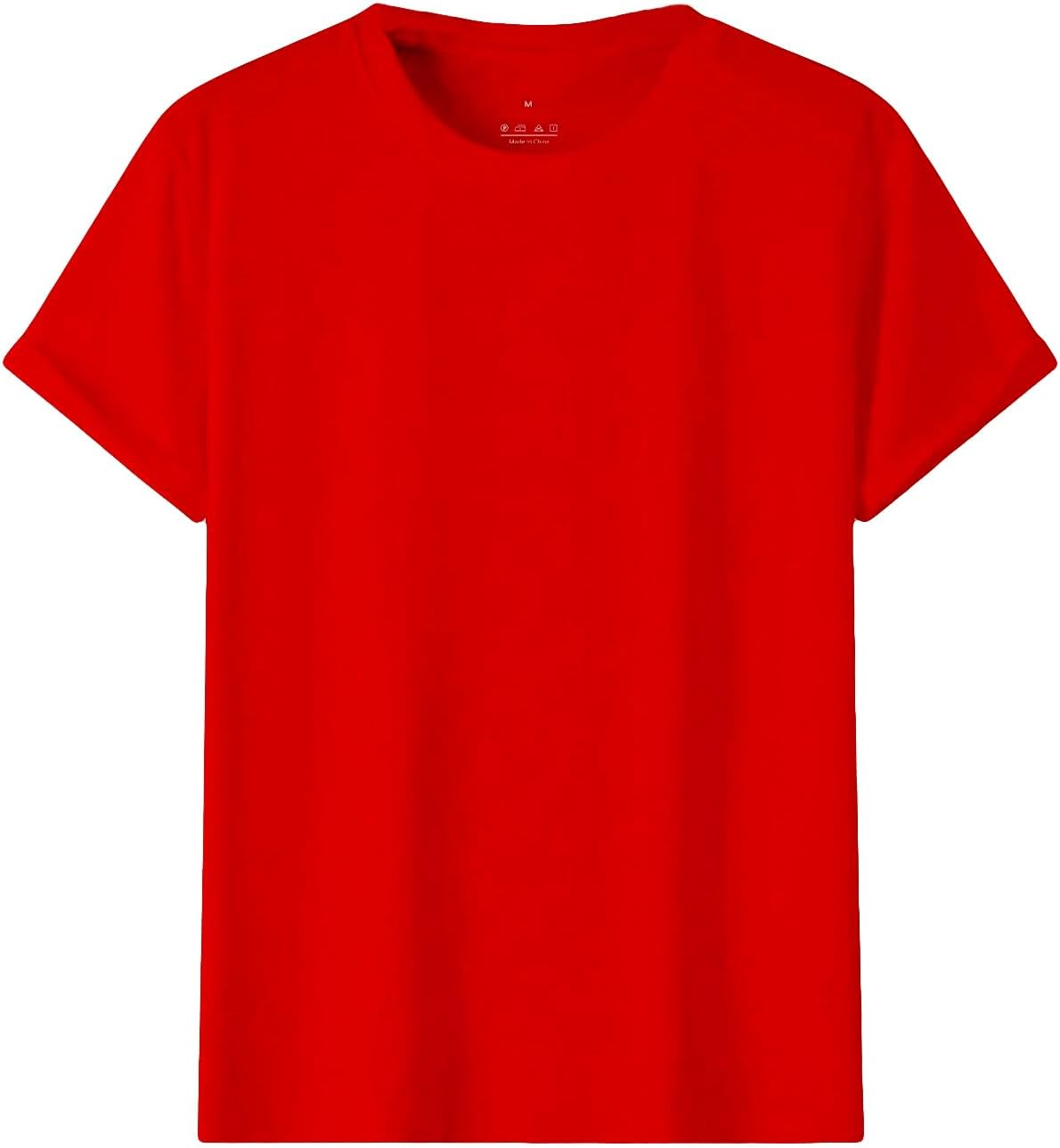 100% Cotton Kids T Shirt Childrens Boys Girls Basic Plain Short Sleeve Tee Tops image number 1