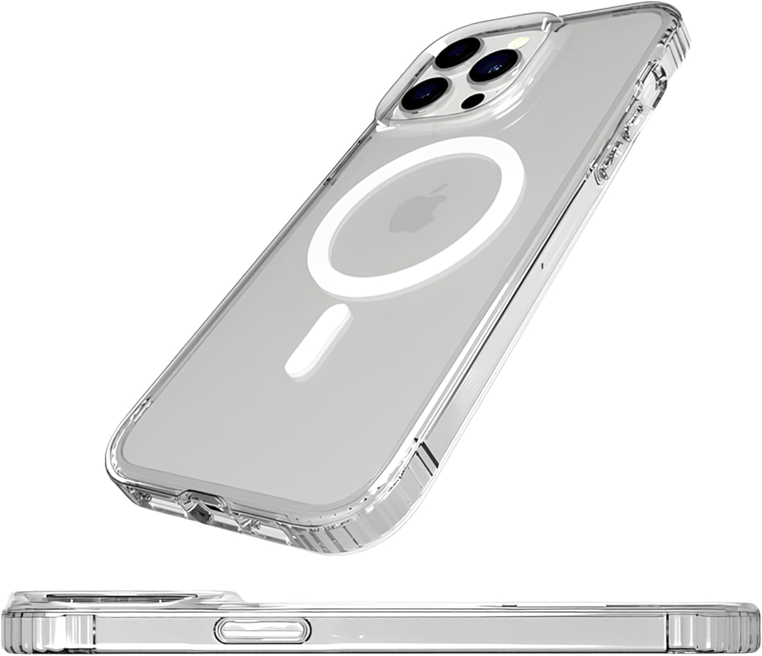 Clear Magnetic Case Compatible with Magsafe for Iphone 13 Pro by Defence Pro, Wireless Charging, Scratch Resistant, Lightweight and Protective image number 1
