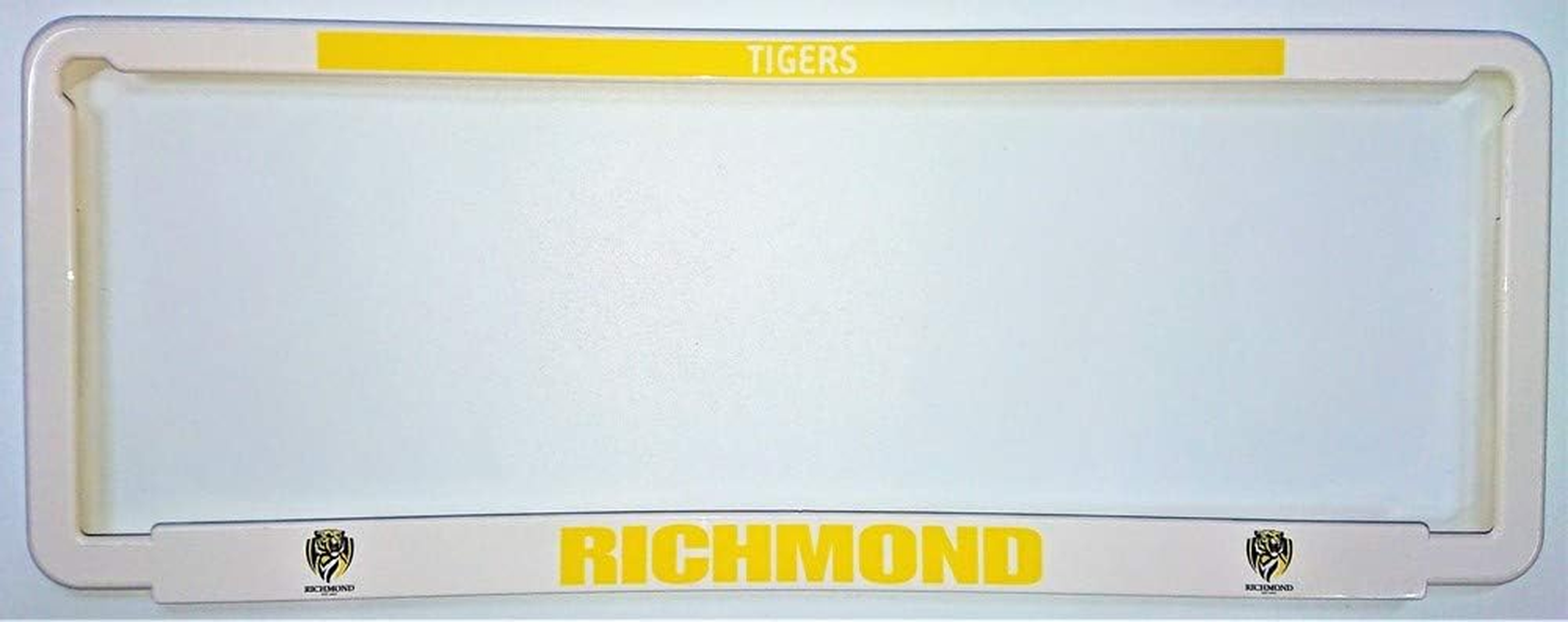 1X Official AFL Richmond Tigers Car Number Plate Frame Cover Surround