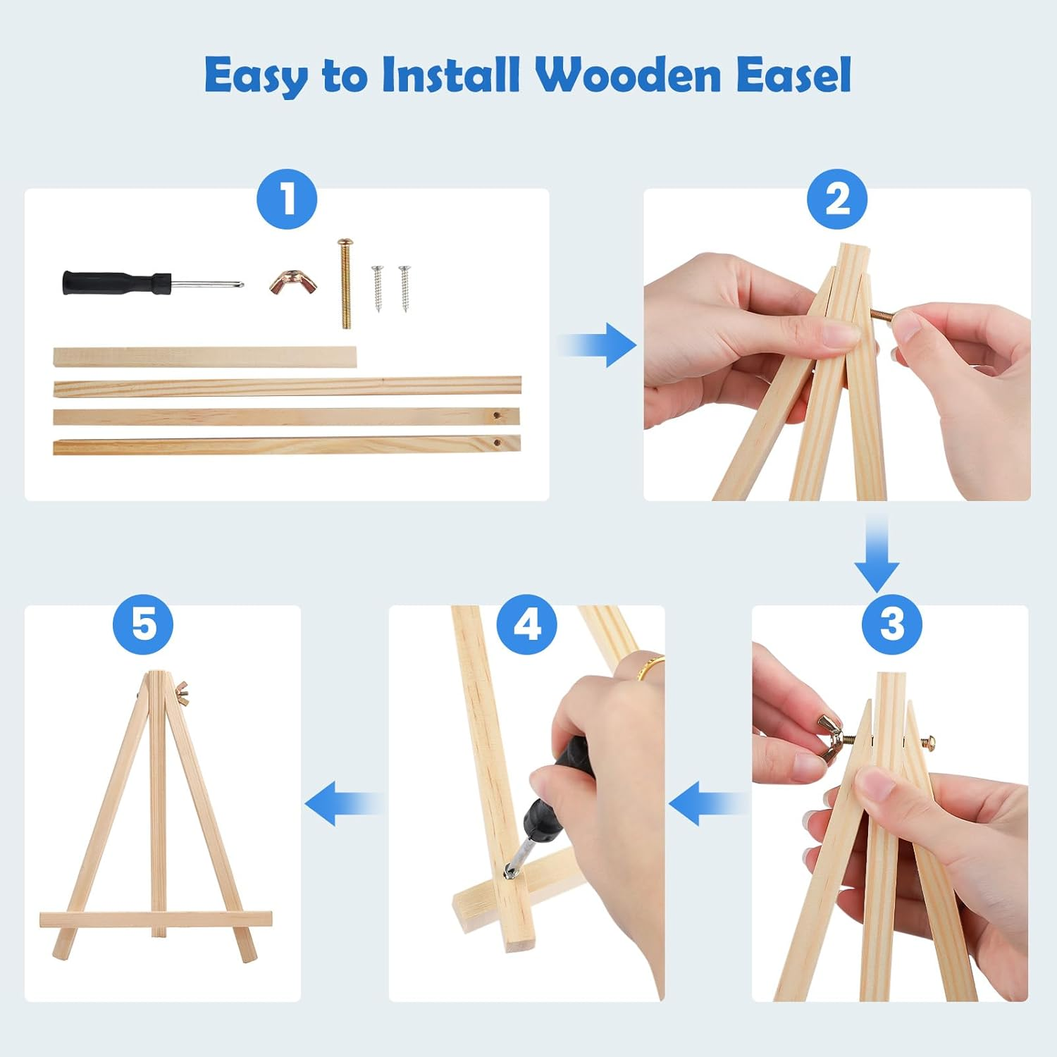 MOGTAA Hot Air Balloon Paint by Numbers for Adults Beginner with Frame, Landscape Painting by Numbers for Adults with Easel, DIY Oil Painting Kits Art Crafts for Home Decor, 8X12In - Cherry Blossom image number 6