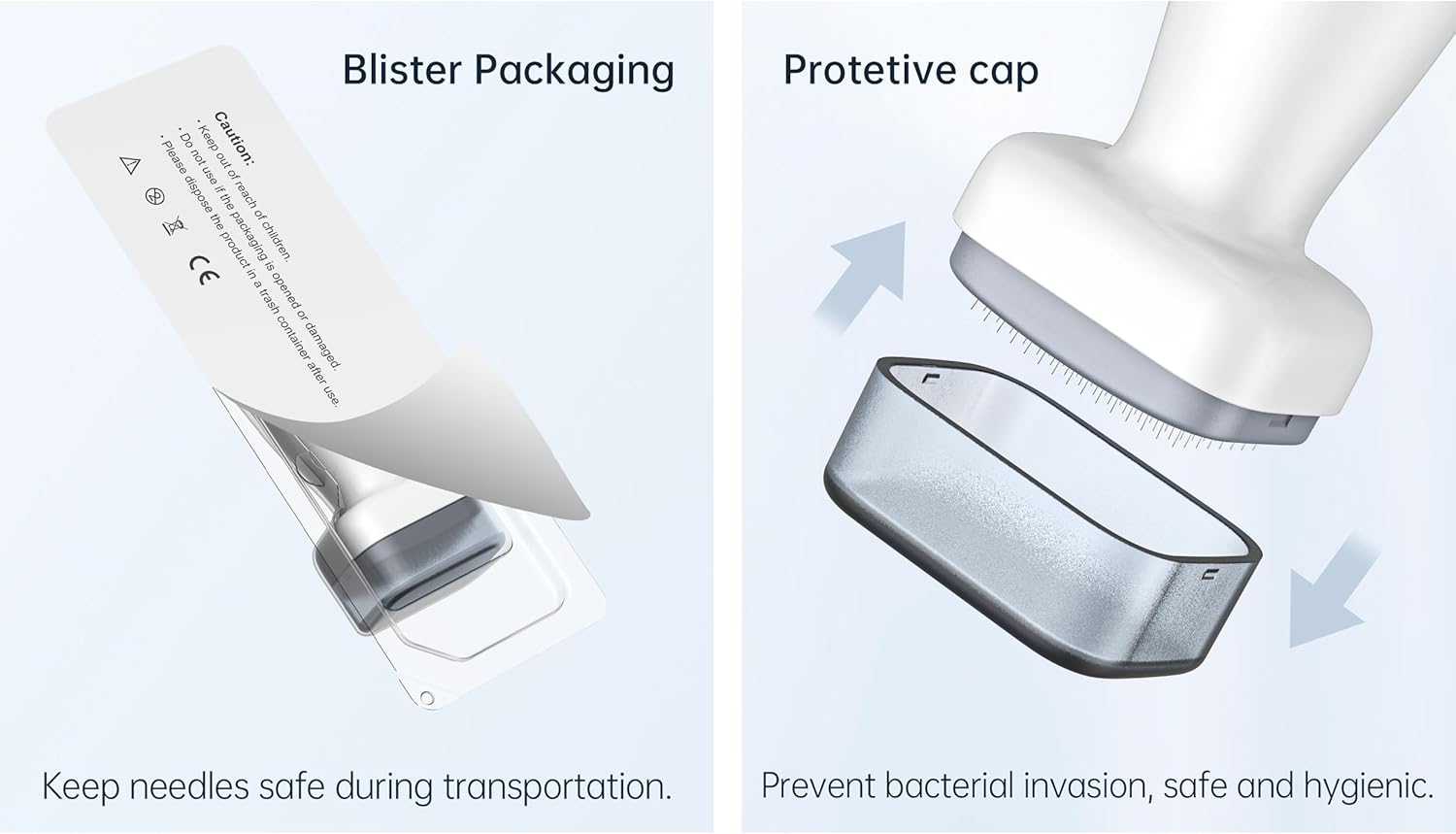Ebeizi Adjustable Derma Stamp for Scalp Hair Beard Growth, 120 Real Needles from 0.25Mm to 2Mm, Professinal Microneedling Stamp Pen, Derma Roller Alternative for Face Body Home Use image number 6