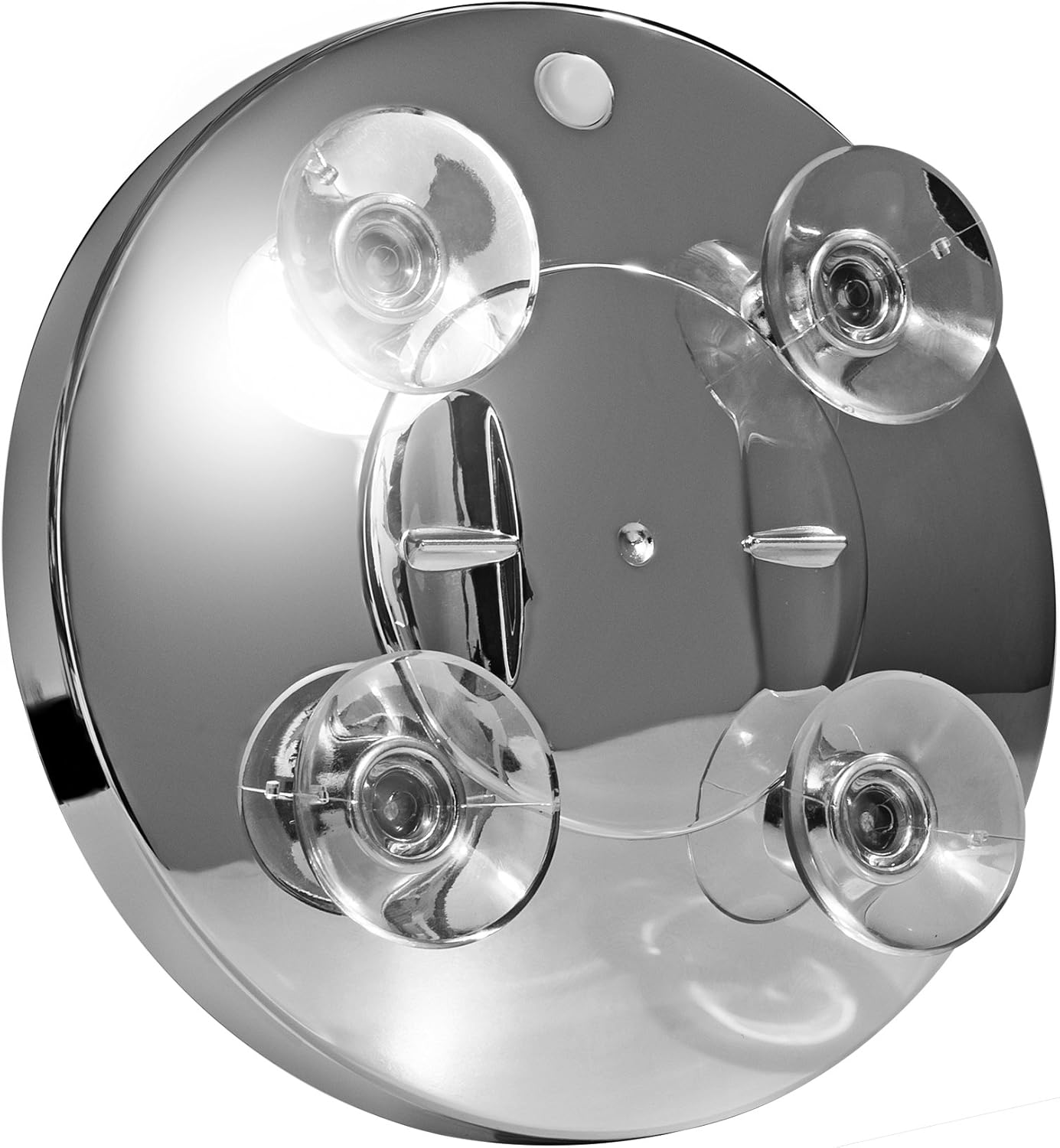 MACOM 211 Solar Sensation and Bright Magnifying Make-Up Cosmetic Mirror with LED Light and Suction Cups, Silver image number 3