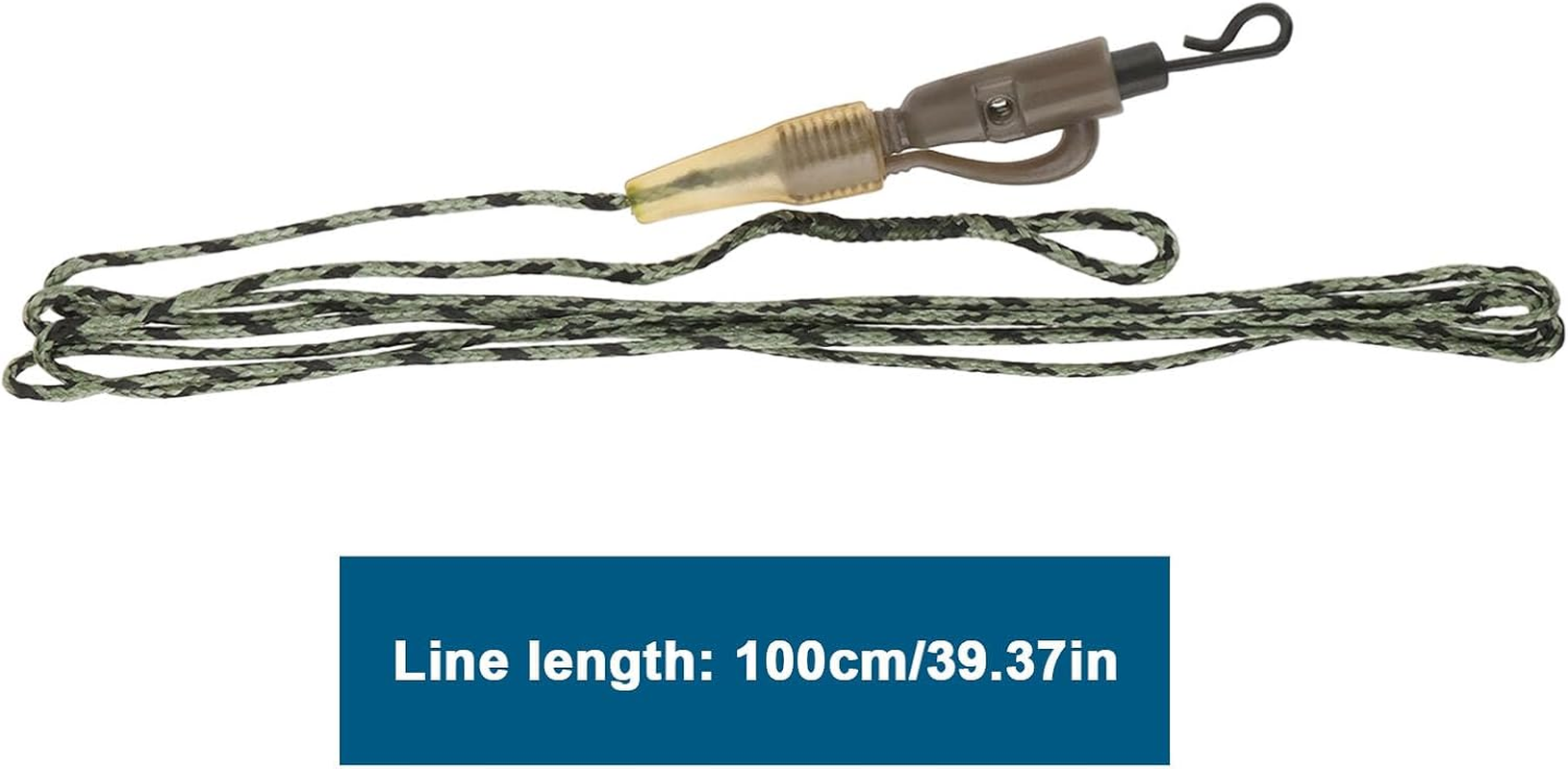 Be in Your Mind 4Pcs Lead Clip Leaders Anti-Bottom Fishing Bait Connection Fast Sinking Carp Connection for Coarse Freshwater Fishing 100Cm image number 4