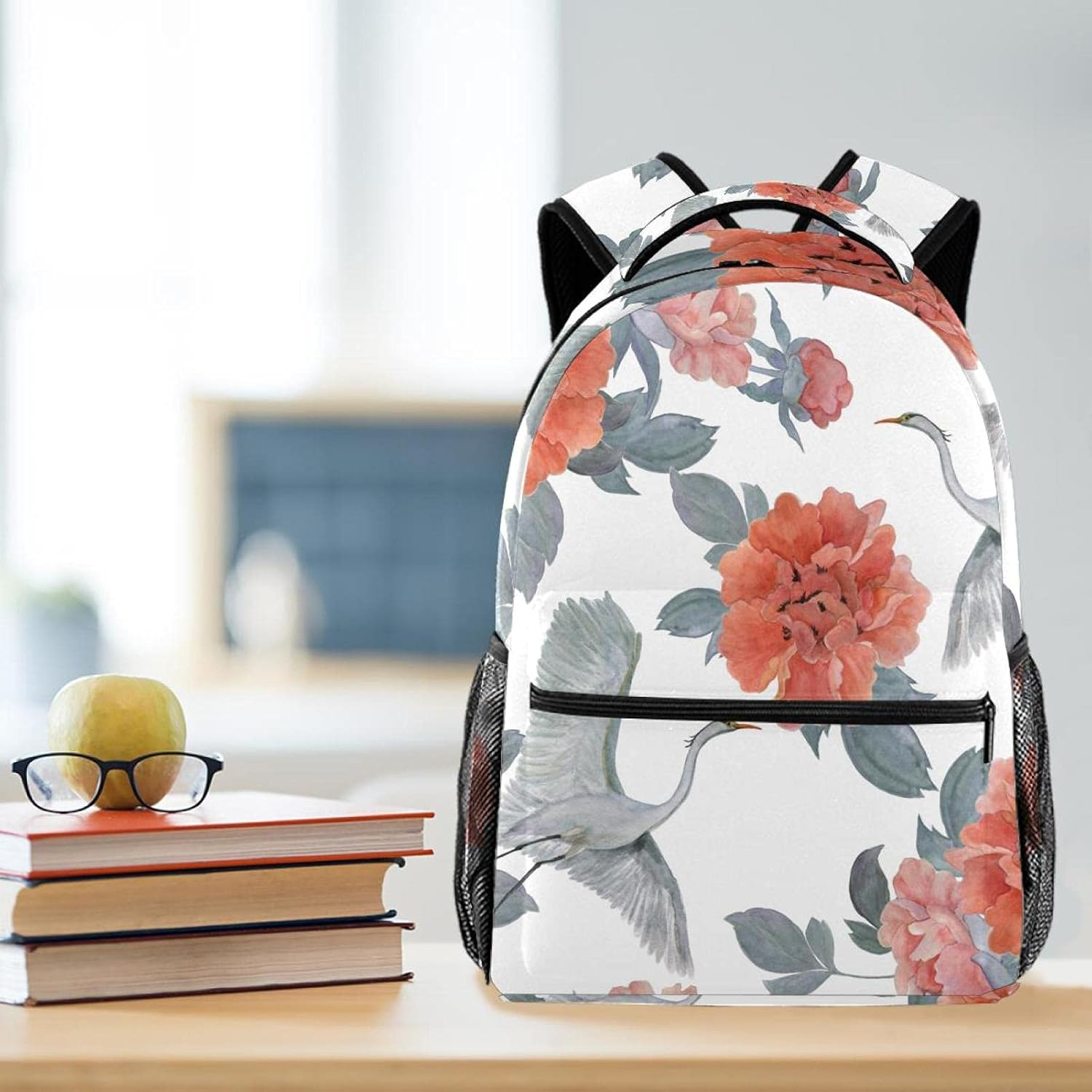 Chinese Peones and Flying Garza Backpack Students Shoulder Bags Travel Bag College School Tote Backpacks image number 5