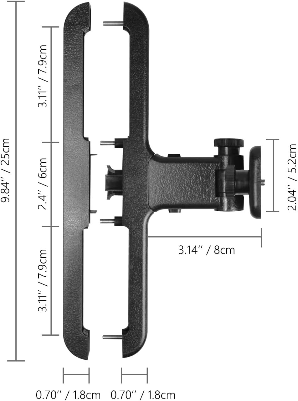 Portable DVD Player Holders for Car Headrest, Twin Car DVD Player Headrest Mounts for Wonnie/Sylvania/Fangor/Naviskauto/Desobry Portable Dual Screen DVD Player, 2 Sets Seat Headrest Brackets image number 2