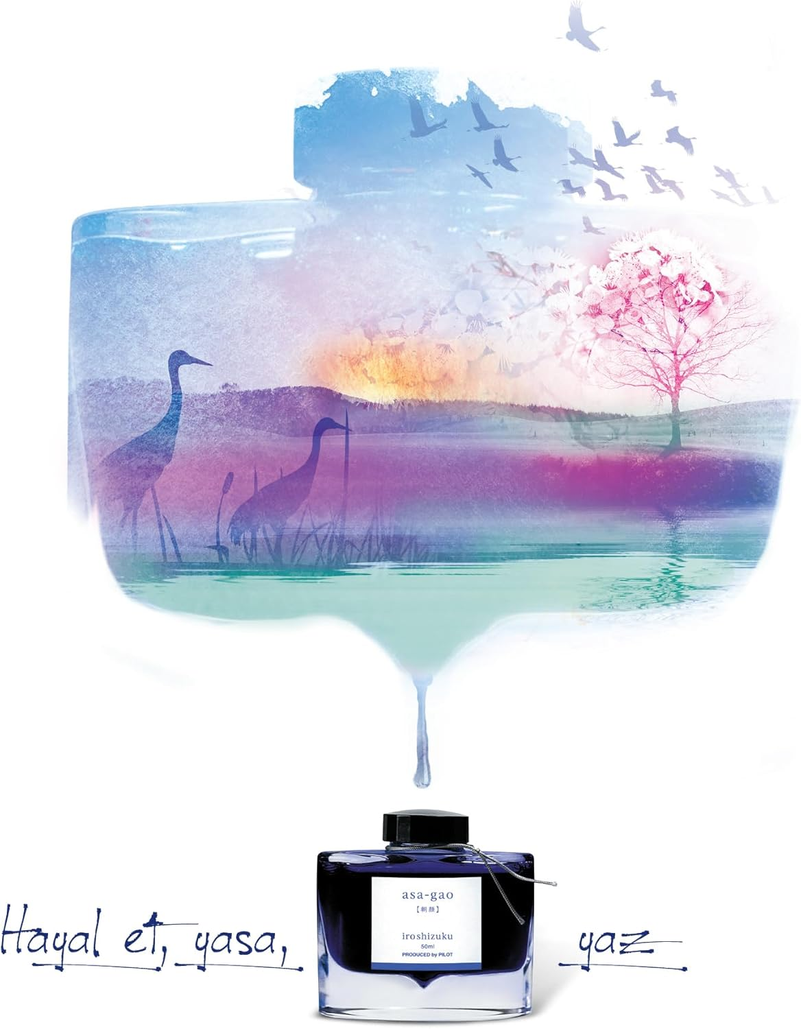 PILOT Iroshizuku Fountain Pen Ink - 50Ml Bottle - Fuyu-Syogun Winter Shogun