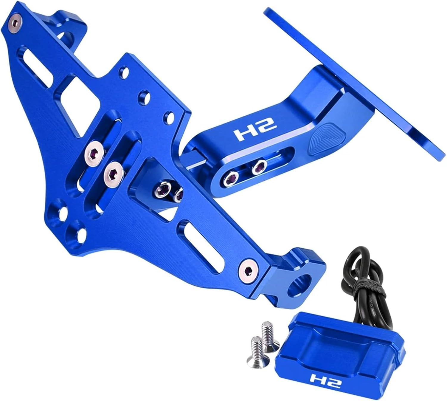 XINMINGYUE Motorcycle Tail Tidy Fender Eliminator Kit License Plate Holder Fit for KAWASAKI ZH2 Z H2 H2SX Ninja H2 R H2R SX SE 2021 2022 2023(Gray)