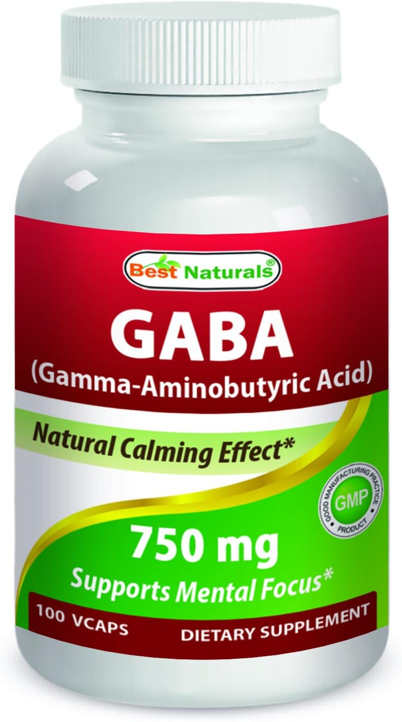 Best Naturals Gaba 750 Mg 100 Veggie Caps image number 1