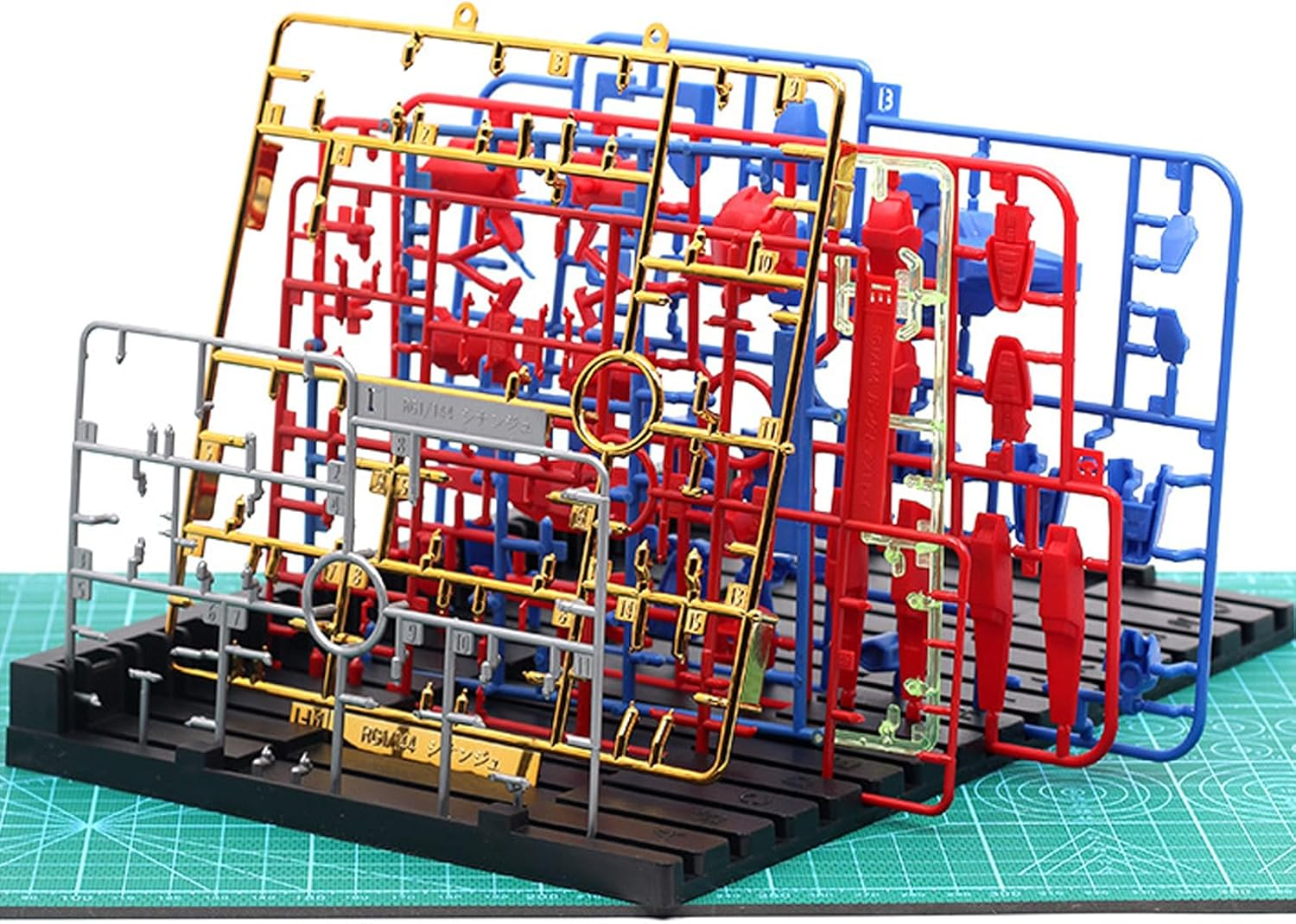 Gundam Tool Stand, 11.4" X 7.4" Plastic Organizer Rack for Hobby Model Tools, Action Figures, Gunpla Storage, Tool Organizer Stand, CRFY