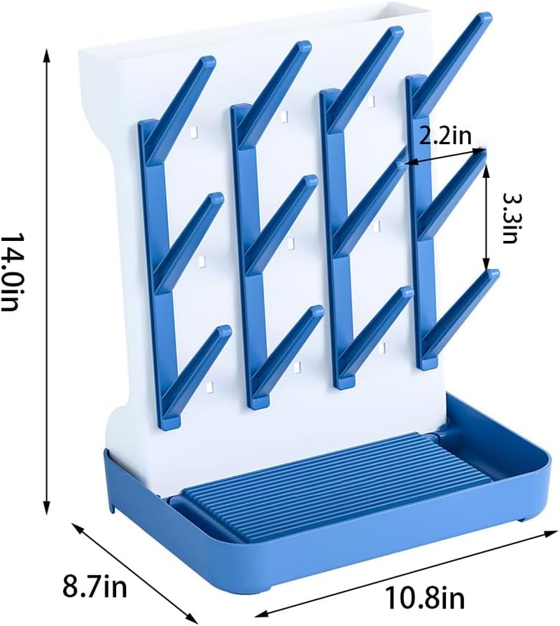 Bottle Drying Rack, Large Vertical Bottle Dryer Rack Holder, Baby Water Cup Drain Shelf, Water Cup Shelf for Bottles, Teats, Cups, Pump Parts and Accessories image number 5