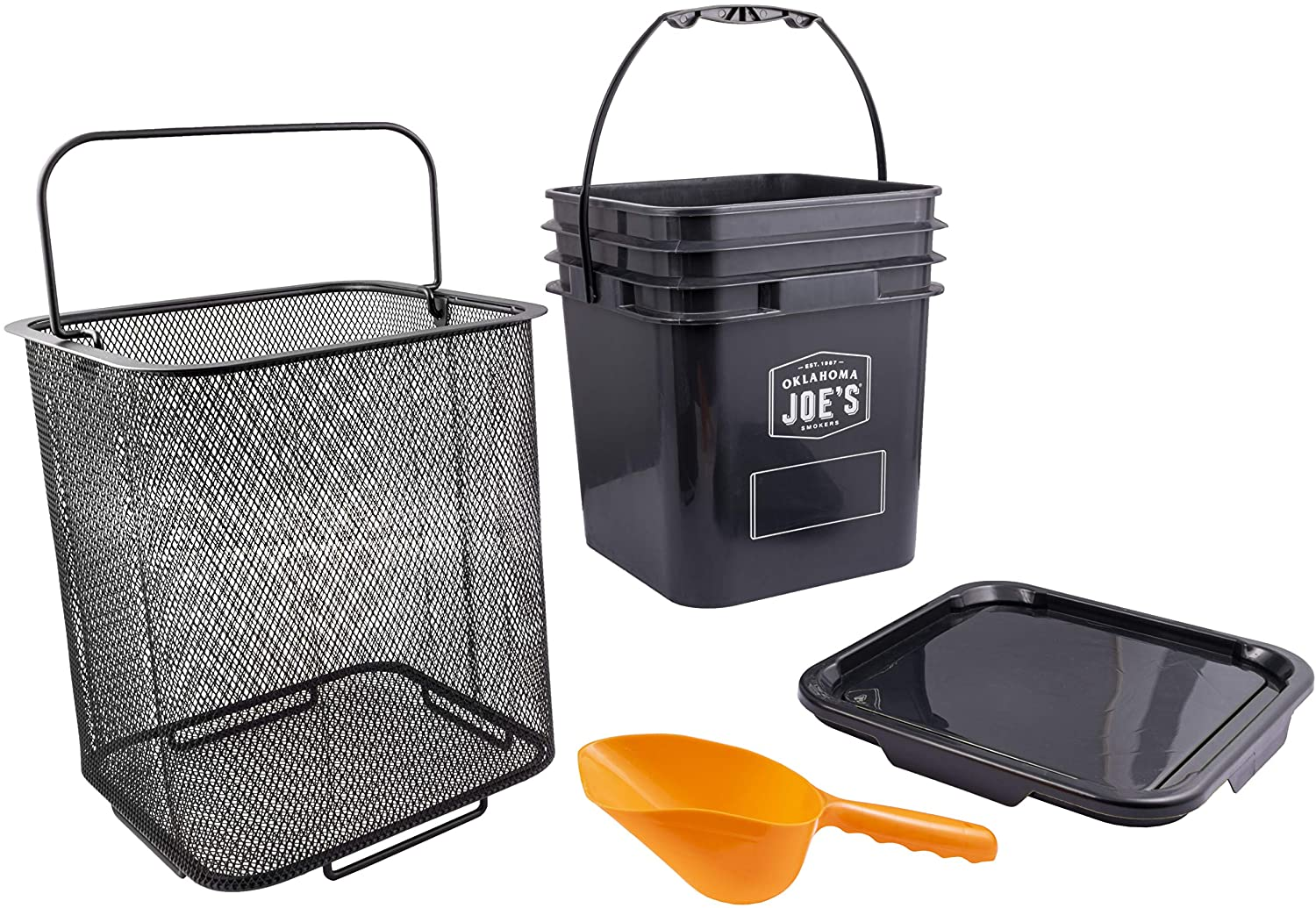 Oklahoma Joe'S 5159038W01 Pellet Bucket Kit, Black image number 1