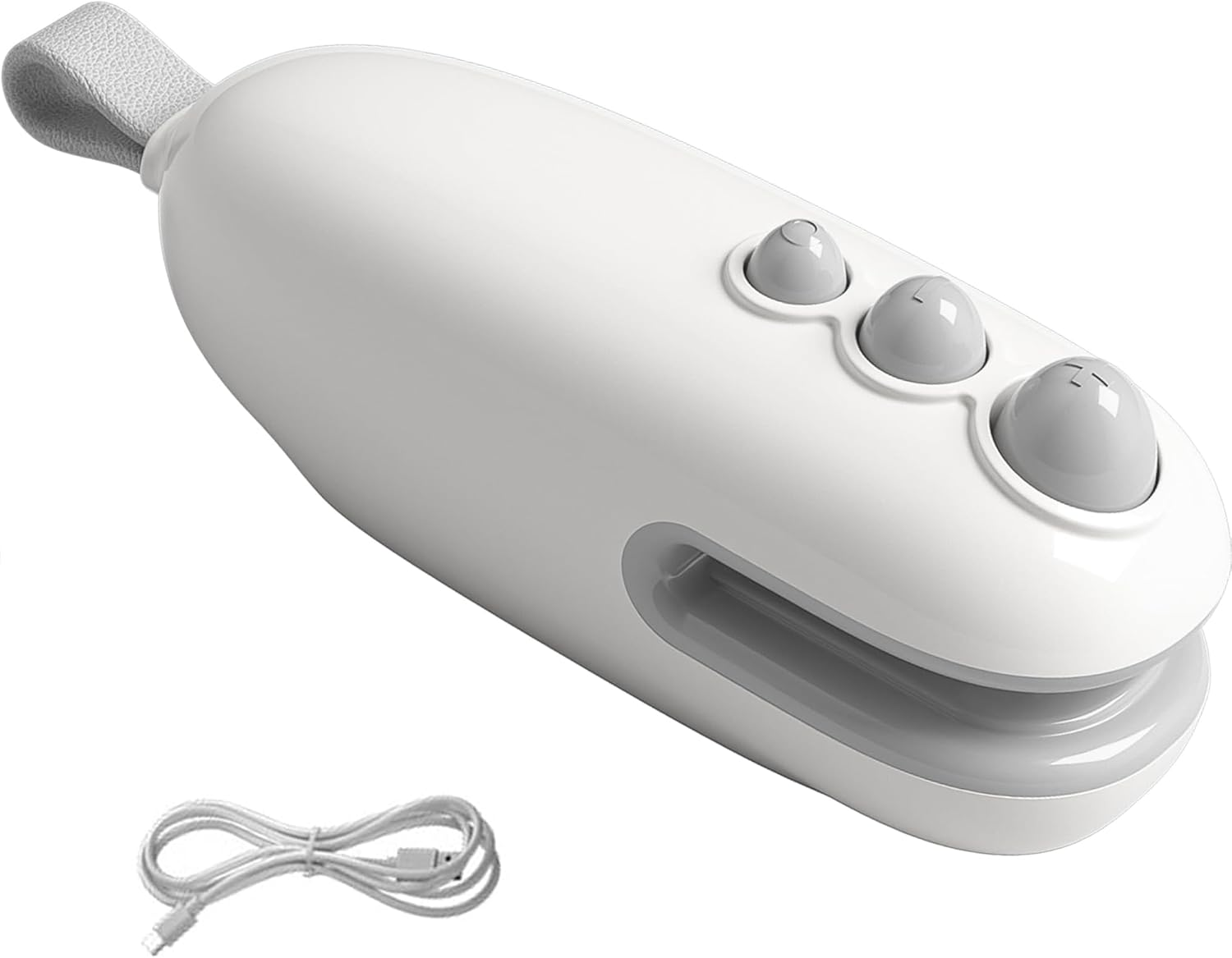 IKEEPVOX Mini Bag Sealer with Cutter &ndash; Rechargeable Handheld Heat Sealer Machine | Magnetic Design for Food Freshness & Snack Crispness | Portable, USB Charging, White (Kitchen, Travel, Pantry)​