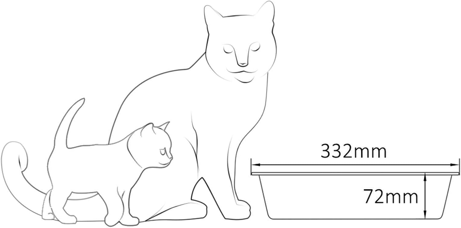 4Big.Fun Cat Litter Tray for Kittens, Cats, Rabbits & Guinea Pigs - Small, Beige, Modern, Easy to Clean, Low Entry, Removable Grille image number 1