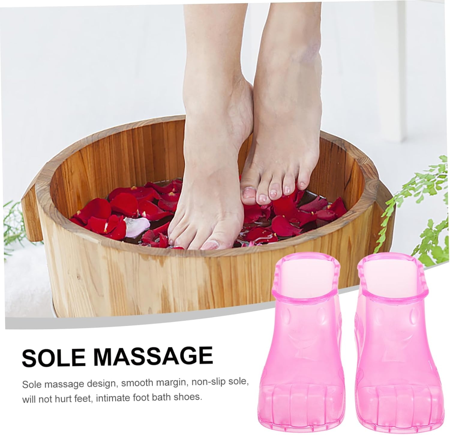 BUTIFULSIC Foot Soaker Tub Foot Bath Massager Spa Bathing Shoes Portable Bath Spa image number 4