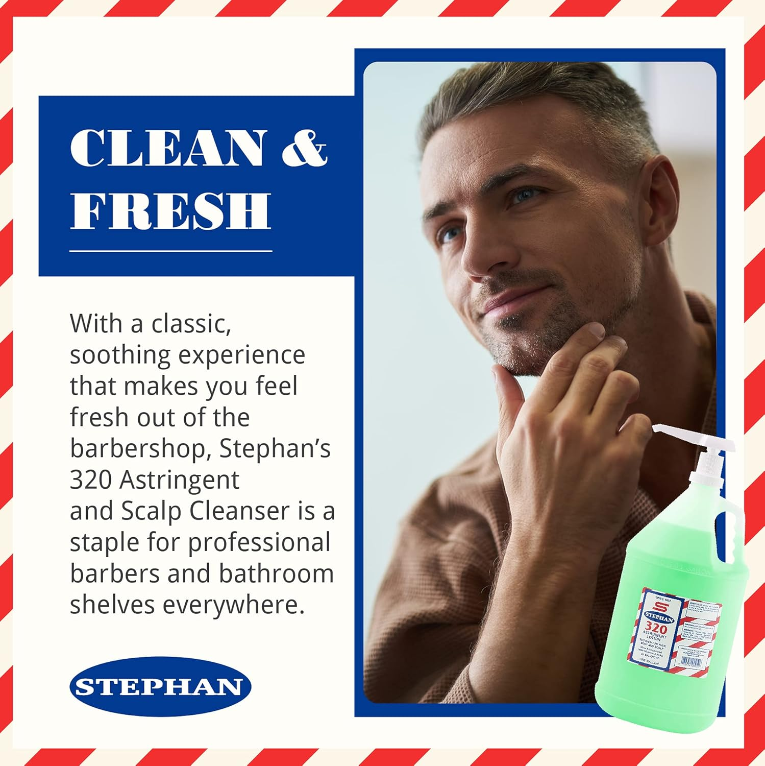 Stephan 320 Astringent for Barbers (Gallon) image number 2