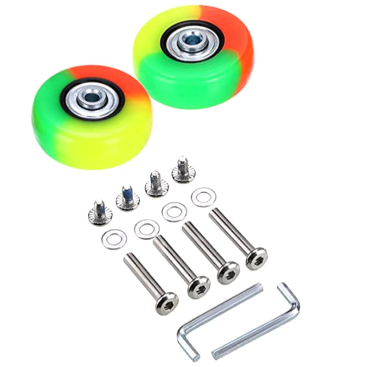 JECOMPRIS 2Sets Sturdy Luggage Sturdy Wheels Replacement Kit for Suitcases Mute Wheel Kit image number 5