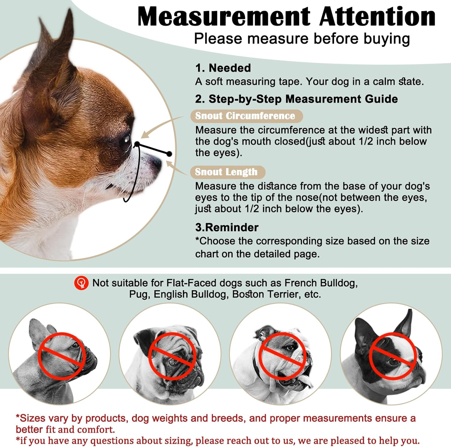 Mayerzon Short Snout Dog Muzzle for Small Medium Large Dog, Soft Muzzle for Chihuahua Shih Tzu American Bulldog for Grooming, Sturdy Oxford Mouth Guard anti Biting Chewing image number 4