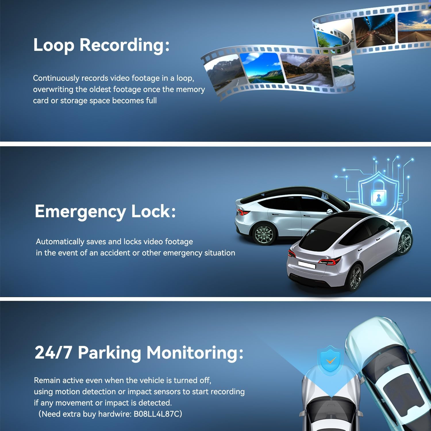 DDPAI Dash Cam 1296P, Wifi Dash Camera for Cars, Dash Cam Front with App, Car Camera with Night Vision, 140&deg; Wide Angle WDR, 24 Hours Parking Mode, G-Sensor, Loop Recording, Mini Pro image number 2