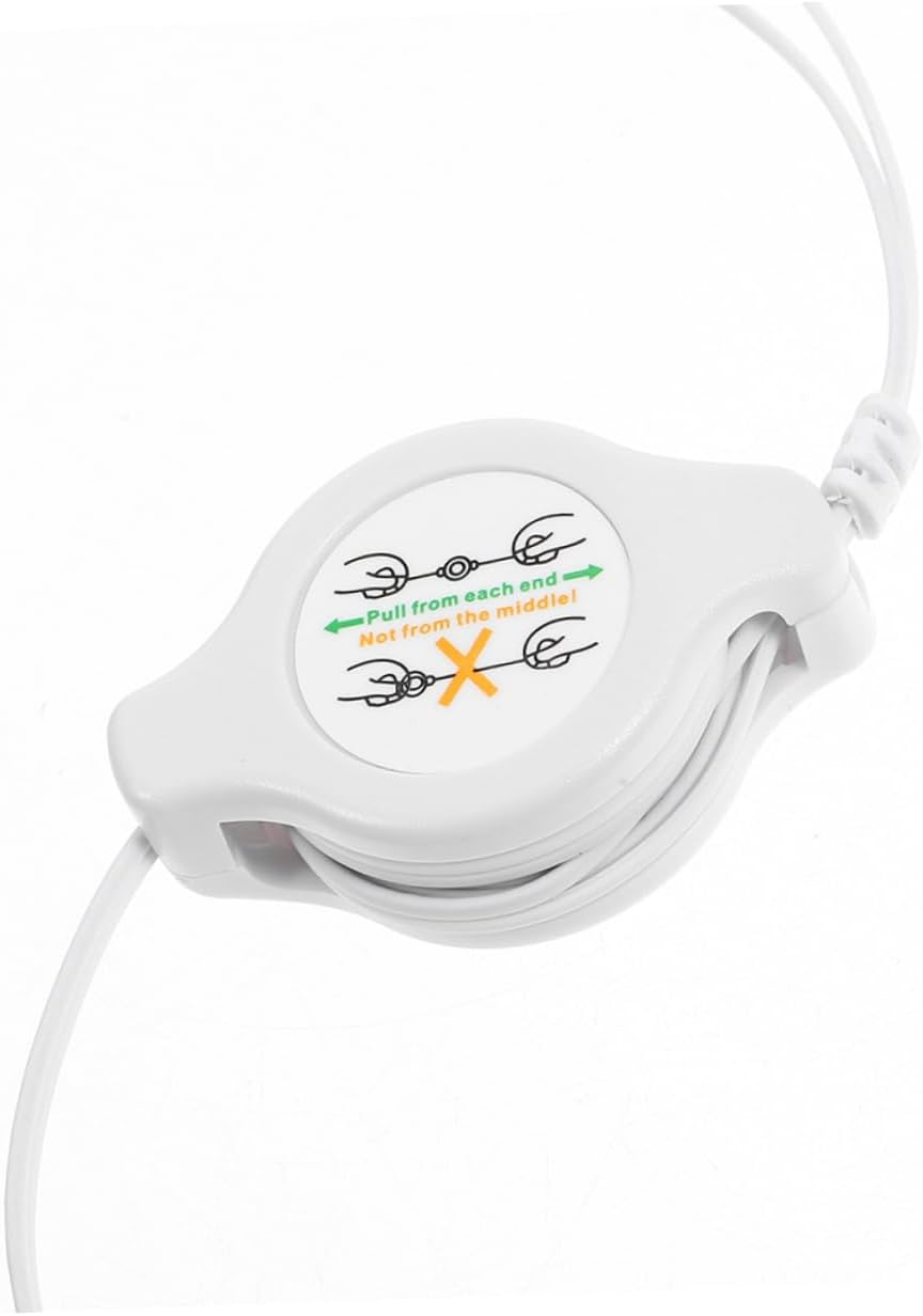 Operitacx 2Pcs Retractable Wired Earbuds Noise Isolating in Ear Headphones for Sports Travel Daily Use Clear Audio Lightweight Design for Easy Portability image number 5