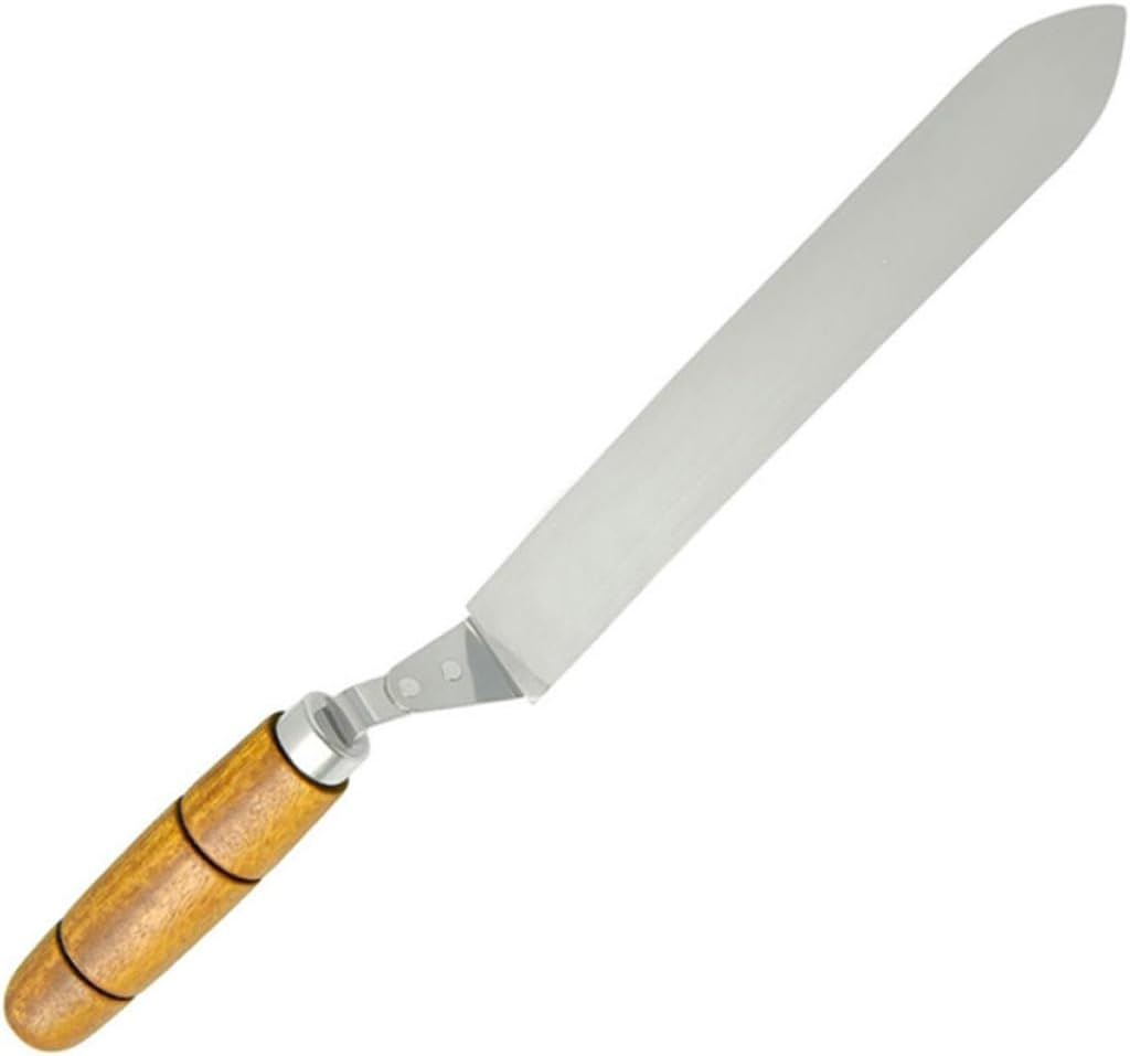 Toddmomy Stainless Steel Uncapping Knife Honey Extractor Tool with Wooden Handle Efficient Z Type Honey Scraper for Beekeeping Small Easy Operation Practical Equipment for Random Color