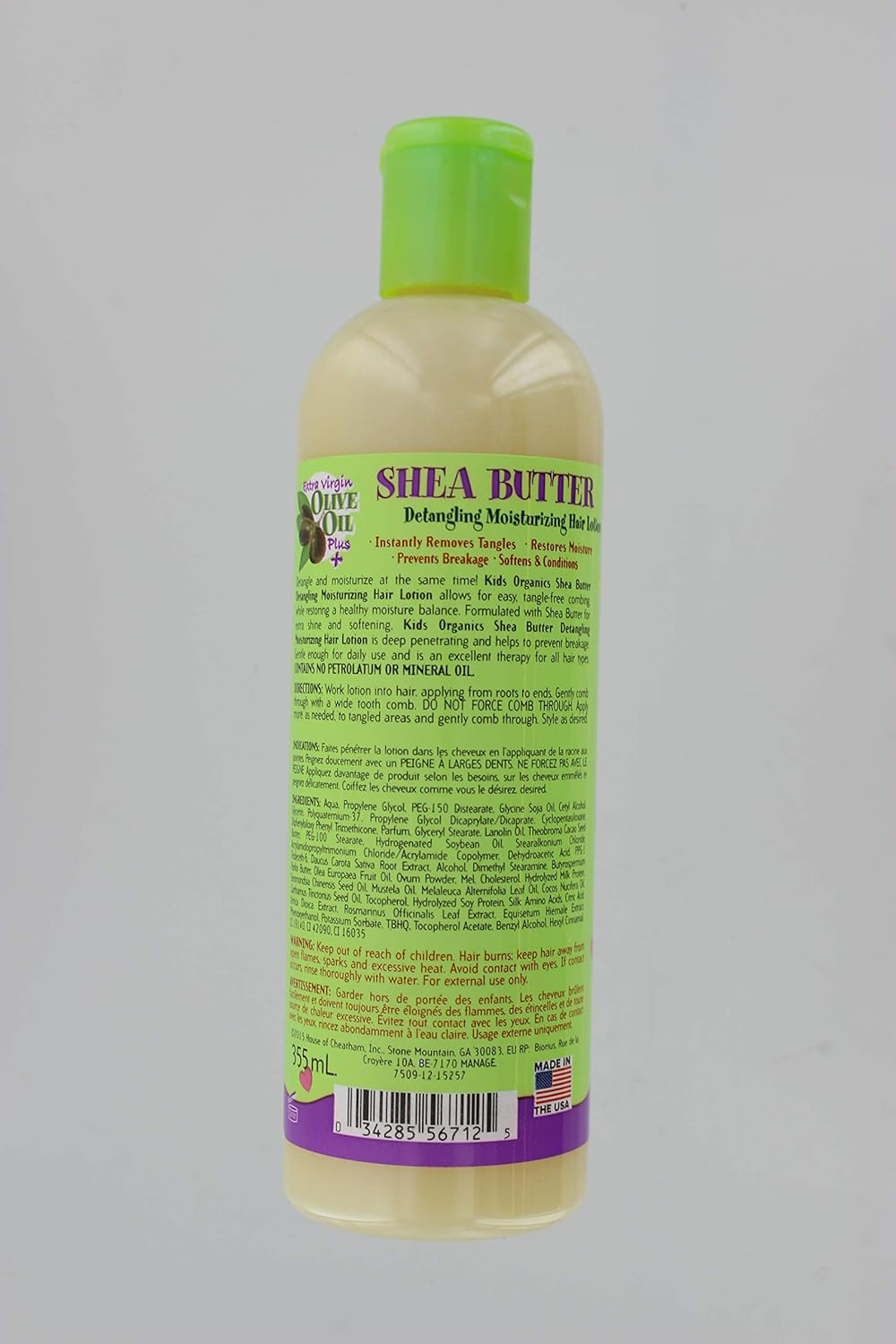 Africas Best Kids Orig Lotion Shea Butter Detangling 12 Ounce (354Ml)