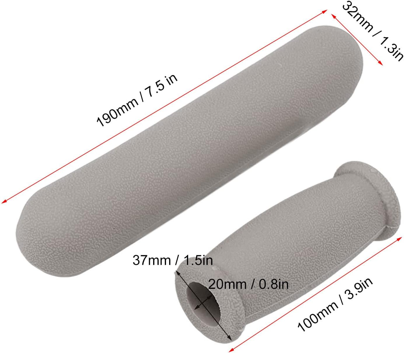Crutch Pads and Hand Grip Covers, 4Pcs Comfort Replacement Crutch Parts Set, Washable Breathable Underarm Padding, Moisture and Odour Reducing Rubber Cushions Accessories for Standard Crutches(2#) image number 2