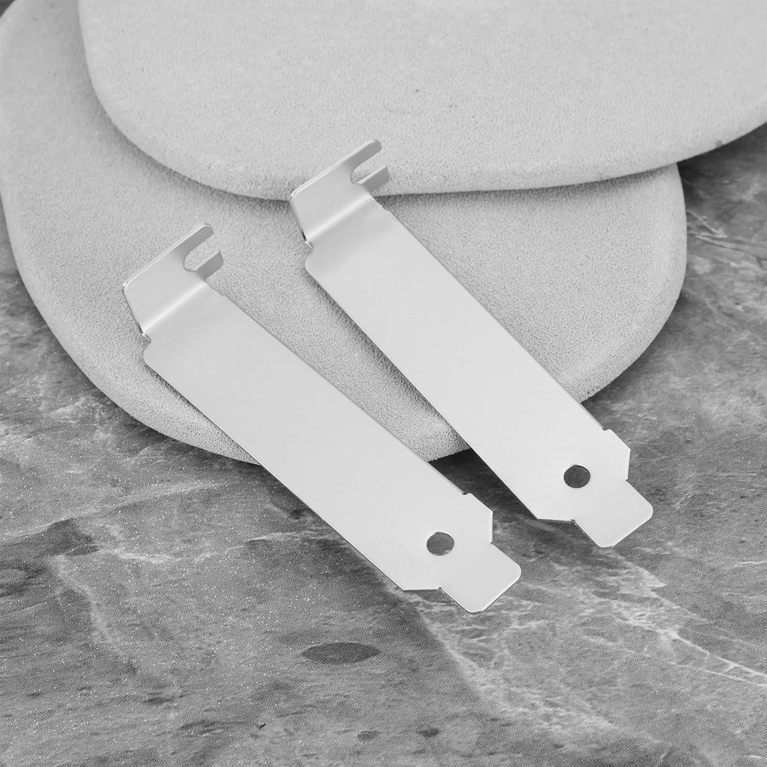 VGOL 6X PC Low Profile PCI Bracket Expansion Computer Back Slot Cover for Computer Cases, 80X18X13Mm image number 3