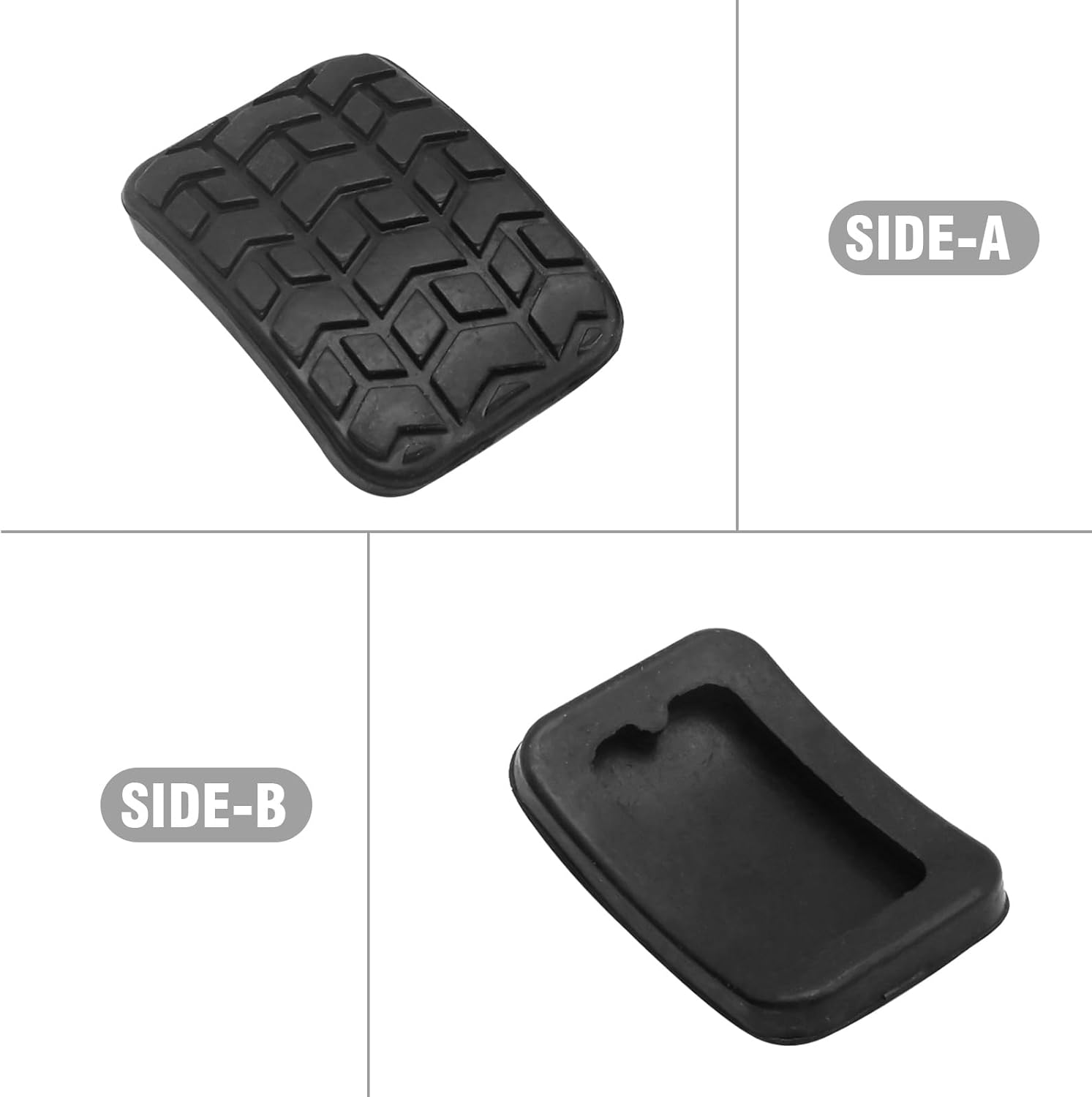 2Pcs Clutch Pedal Pad Replacement for Mazda Miata 1990 1991 1992 1993 1994 1995 1996 1997 1998 1999 2000 2001 2002 2003 2004 2005 Replacement for Mazda 323 Replaces B09243028 image number 5