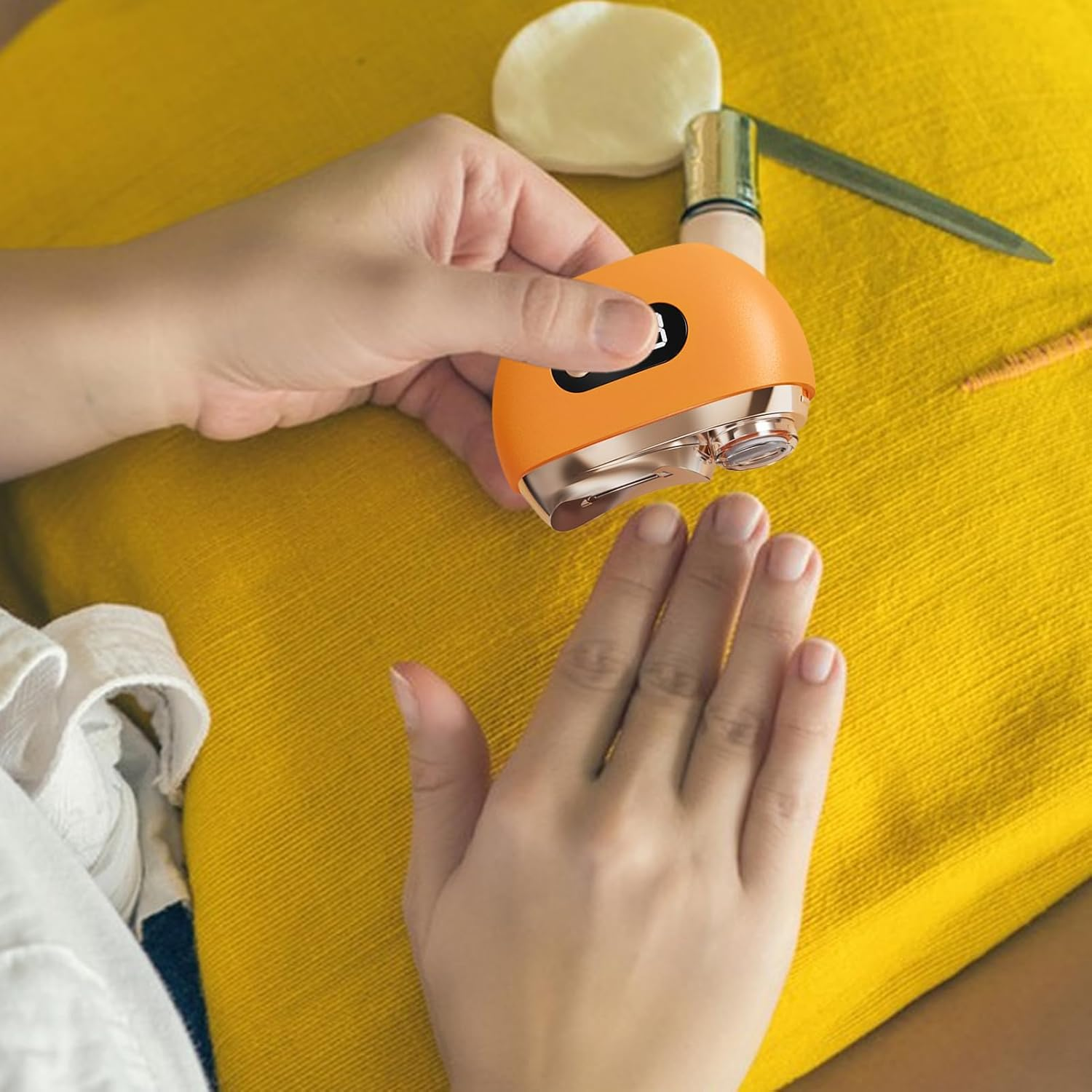 Electric Nail Clipper, USB Rechargeable Fingernail Cutter, 2.95X3.35 Inches, 3-Speed Setting, LED Light, Portable Design, Ideal for Home, Salon, Elderly, Seniors, Baby Care, Travel image number 4