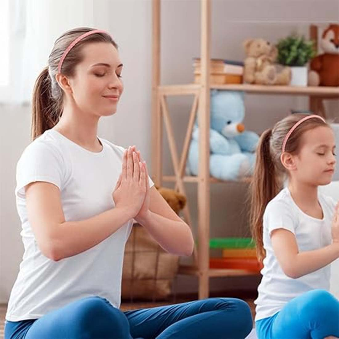 LAKJUOZ Pack of 8 Thin Headbands, Women'S Plastic Hair Bands with Teeth, Colourful Headbands, Elegant Hair Bands for Women and Girls, 8 Colours image number 4