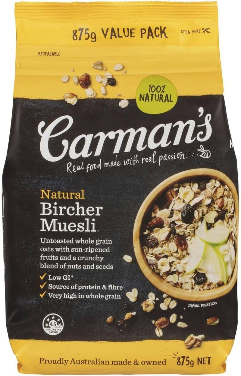 Carman'S Natural Untoasted Bircher Muesli 875 G image number 1