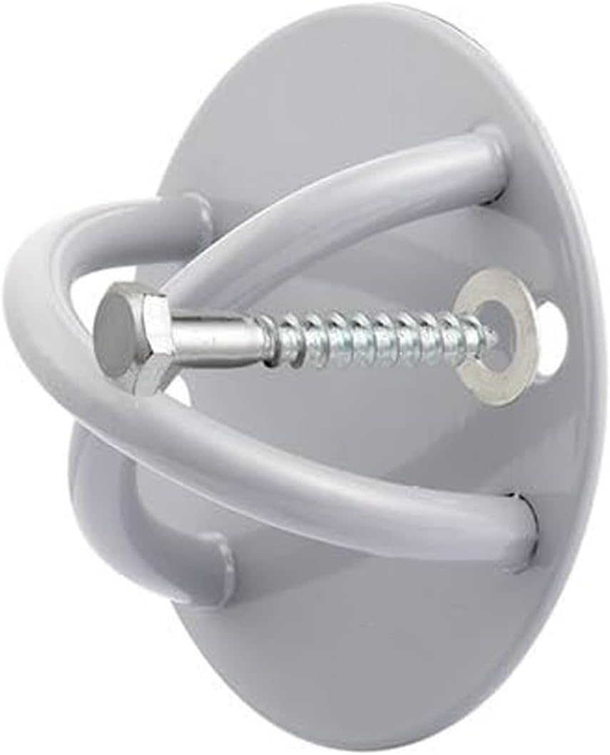 G5 HT SPORT Wall and Ceiling Hook/Anchor Ring Diameter 12 Cm for Suspension Trainer, Yoga Swing: Gymnastics Rings Wall Mount and Ceiling Mount 360&deg; Made of Steel, Load Capacity 450 Kg, Includes Screws image number 4