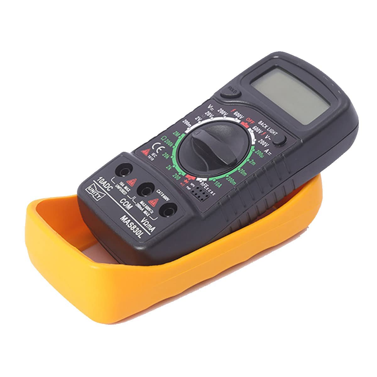 Digital Multimeter, Multi Meter Manual Ranging Includes Volt Meter Digital, Ammeter, Ohmmeter with Backlight LCD image number 3