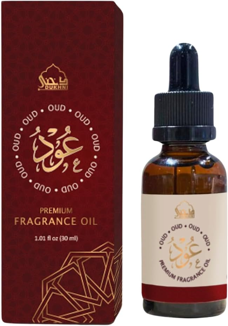 Oud Diffuser Oil by Dukhni | 30Ml Arabic Fragrance Oil for Diffuser & Humidifier | Premium Oudh Essential Oil Blend I Relaxing Aromatherapy Oil for Home | Long-Lasting Scent