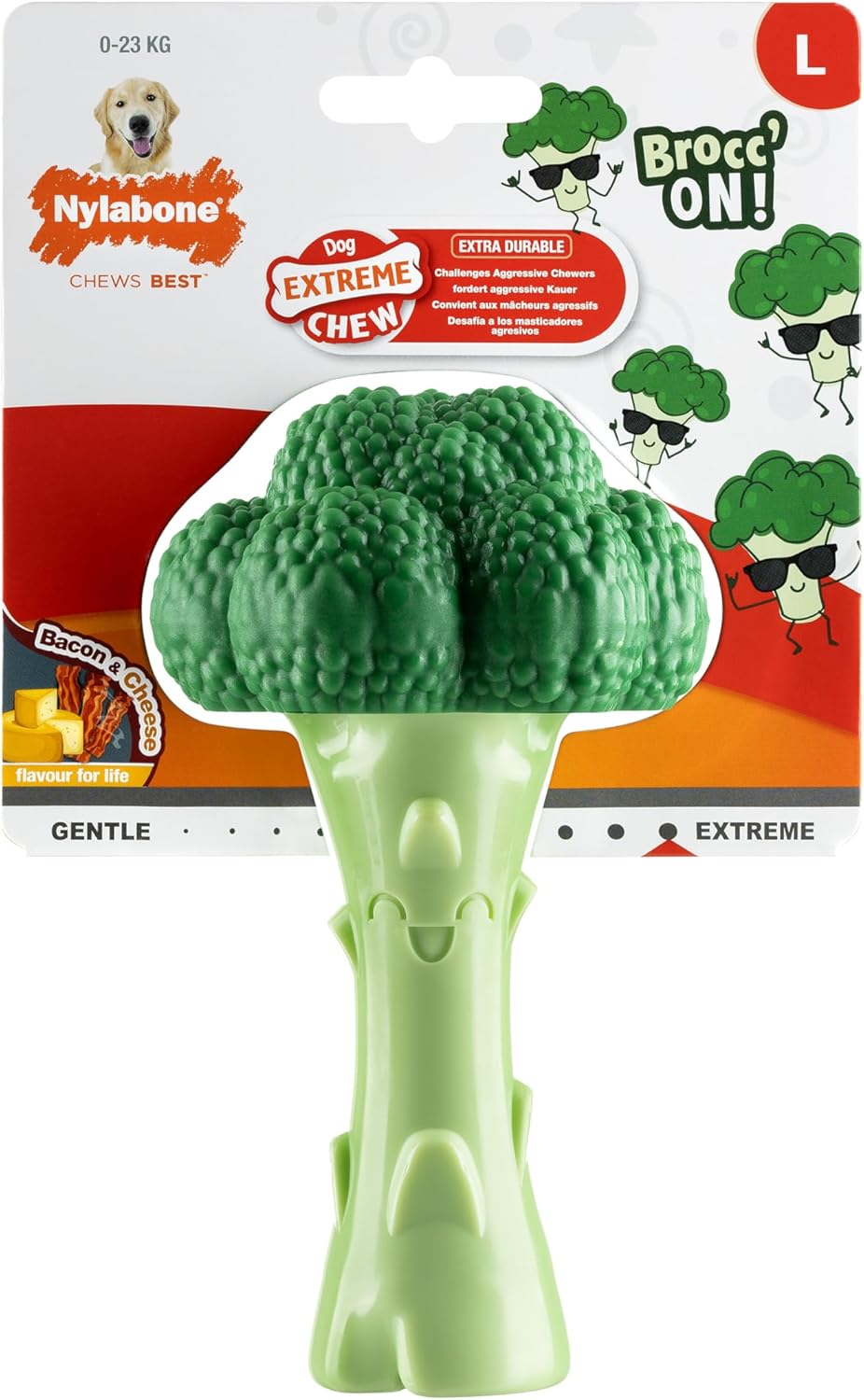 Nylabone Extreme Chewers Tough Nylon Dog Novelty Lobster Chew Toy, Durable, Boredom Breaker, Cleans Teeth, Filet Mignon Flavour, Small, for Dogs 0-11Kg