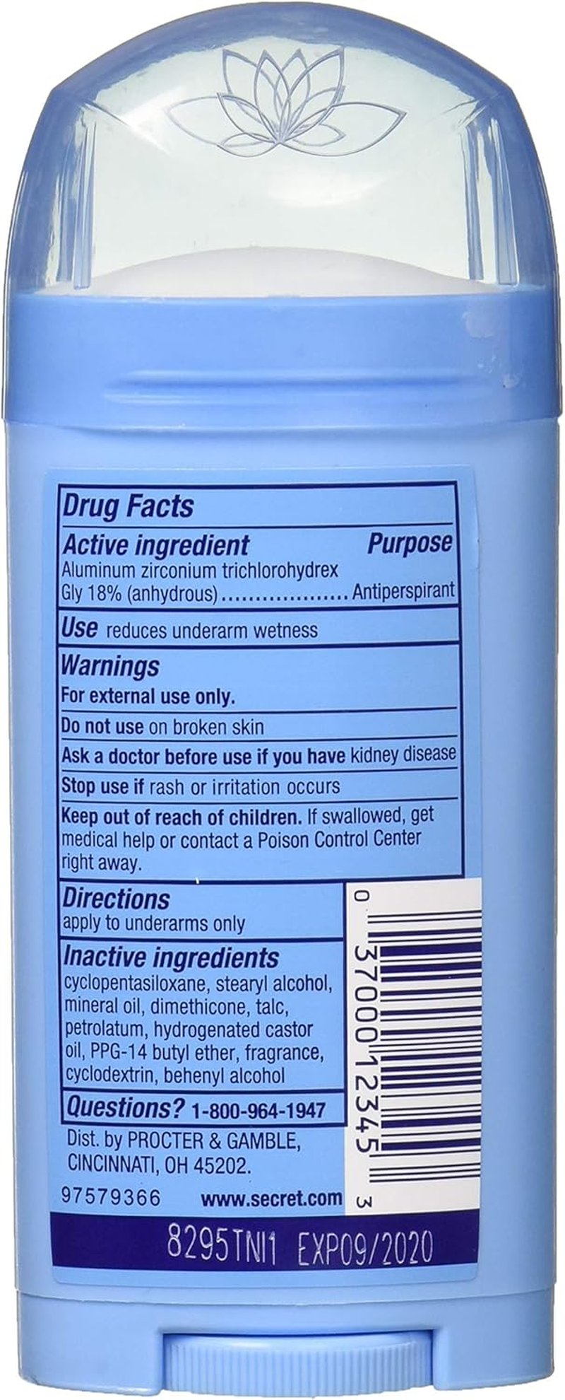 Secret Sld Inv Shr Frsh Size 2.6Z Secret Solid Invisible Shower Fresh 2.6Oz (Pack of 4) image number 4