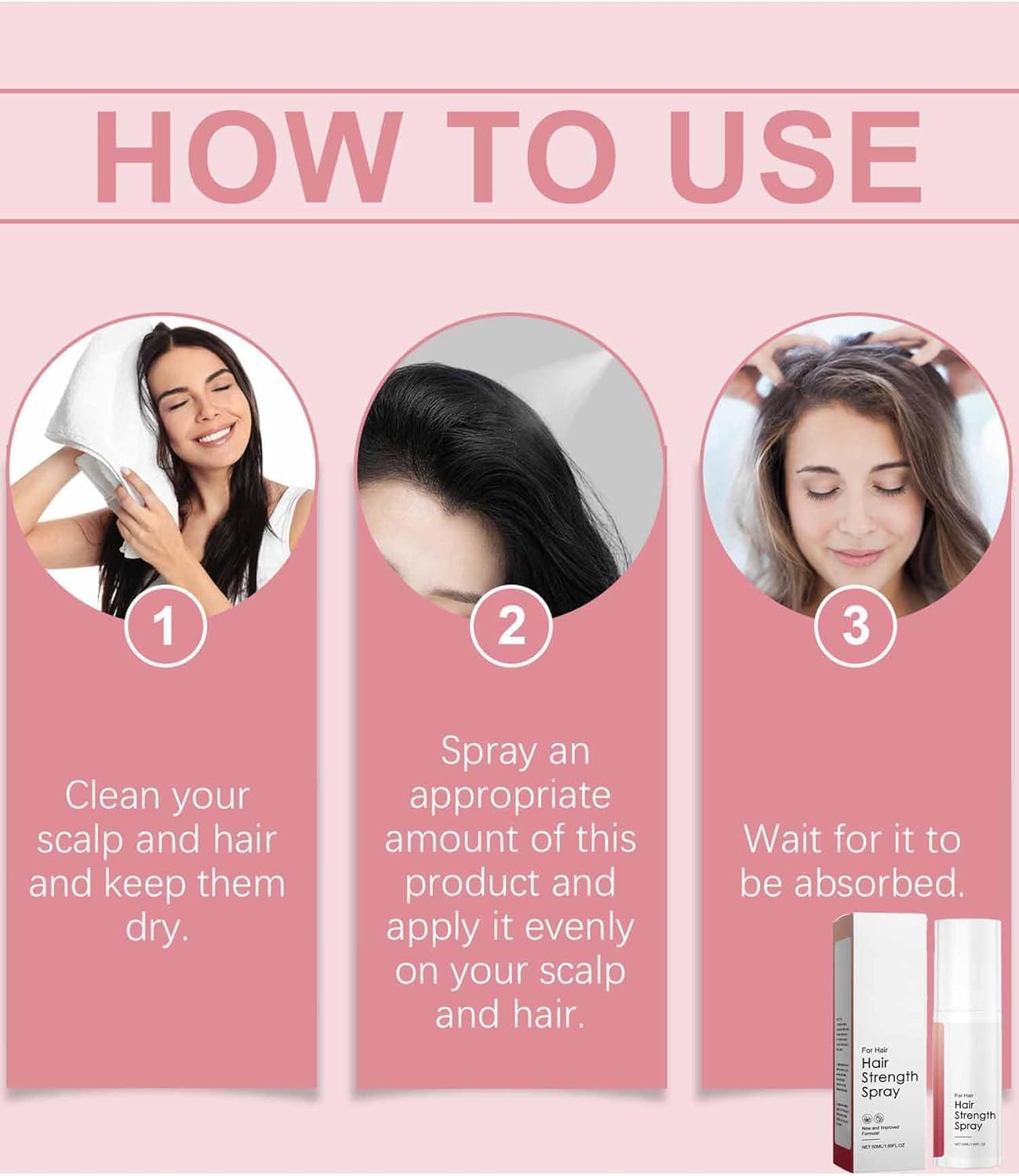 Hair Growth Oil Spray, Natural Hair Growth Oil, Non-Greasy, Damage Repair, Loss Prevention, Nourishes Hair & Scalp (2Pcs) image number 6