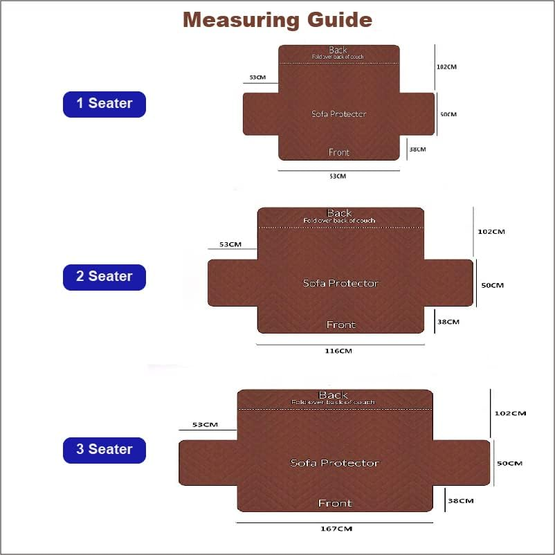 Waterproof Pet Sofa Cover (Maroon, 2 Seater) - Diamond-Quilted, Anti-Slip Base, Antifouling, Well-Stitched Edges - Ideal Pet Covers for Sofas and Lounge Protection
