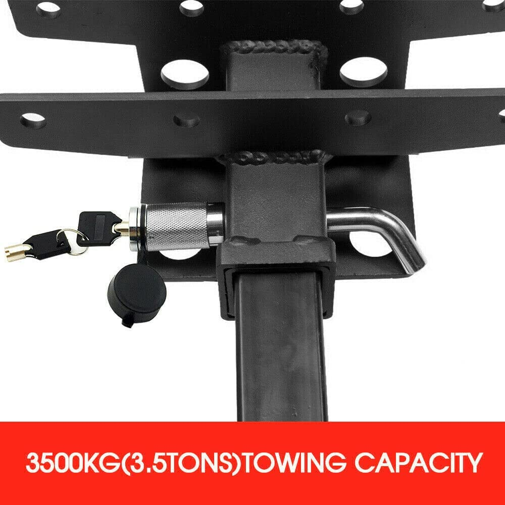 Hitch Pin Lock Security Tow Ball Bar L Type Caravan Trailer Parts anti Theft L-Type Security Lock for Tow Ball & Coupler, 3500Kg Capacity image number 2
