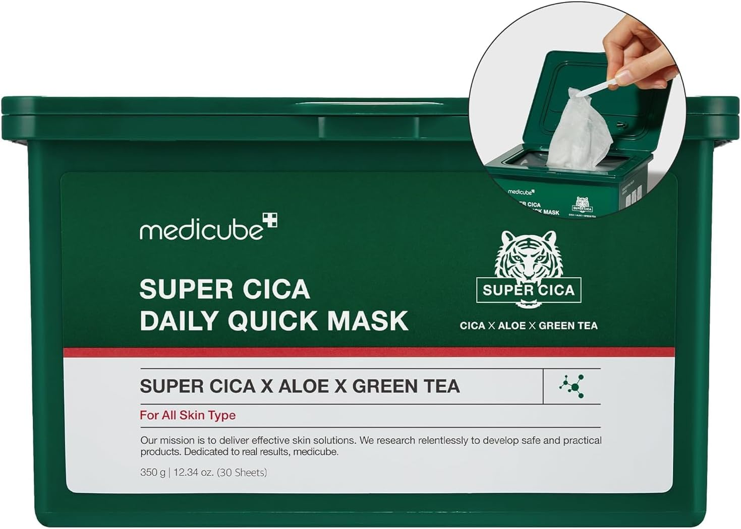 MEDICUBE - Super Cica Daily Quick Mask 30 Mask/Box image number 1