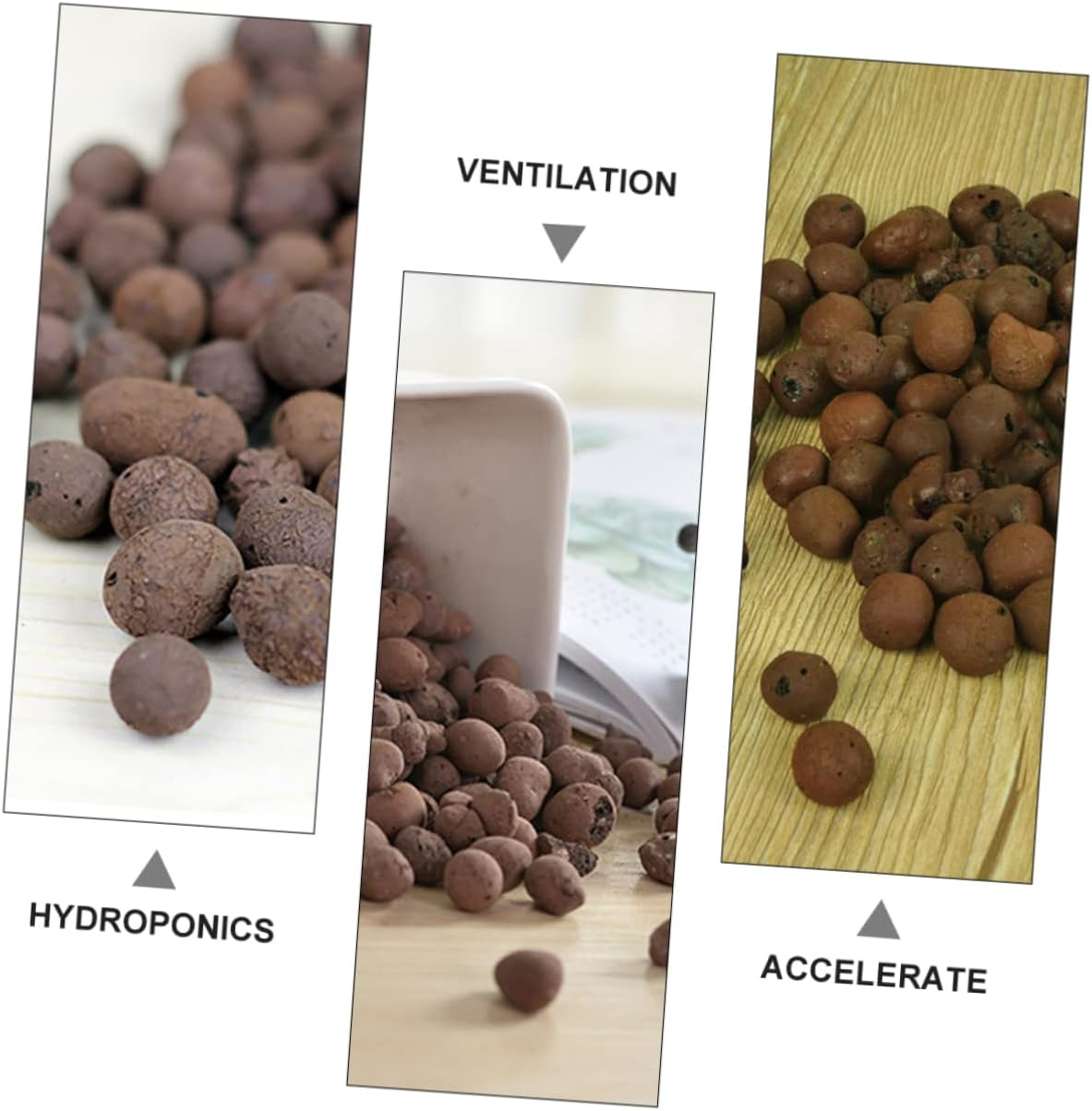 BESPORTBLE Water-Absorbent Pottery Bottom Ceramsite Pebbles Gardening Breathable Ceramsite for Garden Supplies Soil Pellets for Water Crystals for Plants image number 2